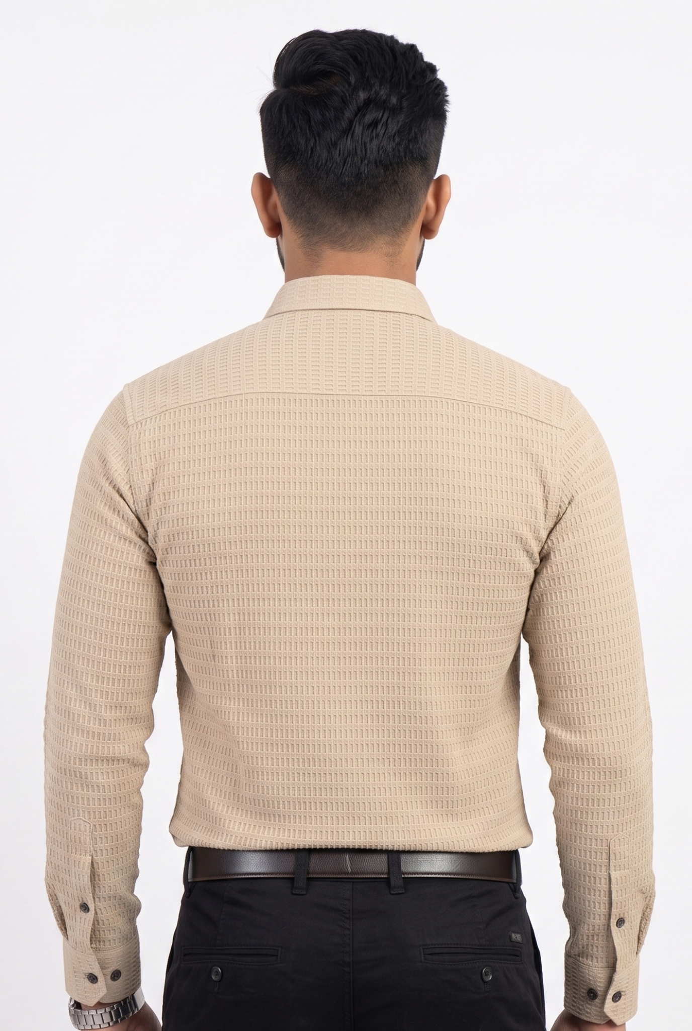 Men’s Trendy Fawn Full Sleeve Shirt- (1868)