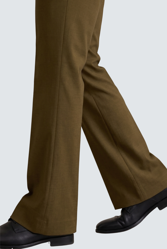 Men’s Trendy Brown Korean Bootcut Trouser-(0002)