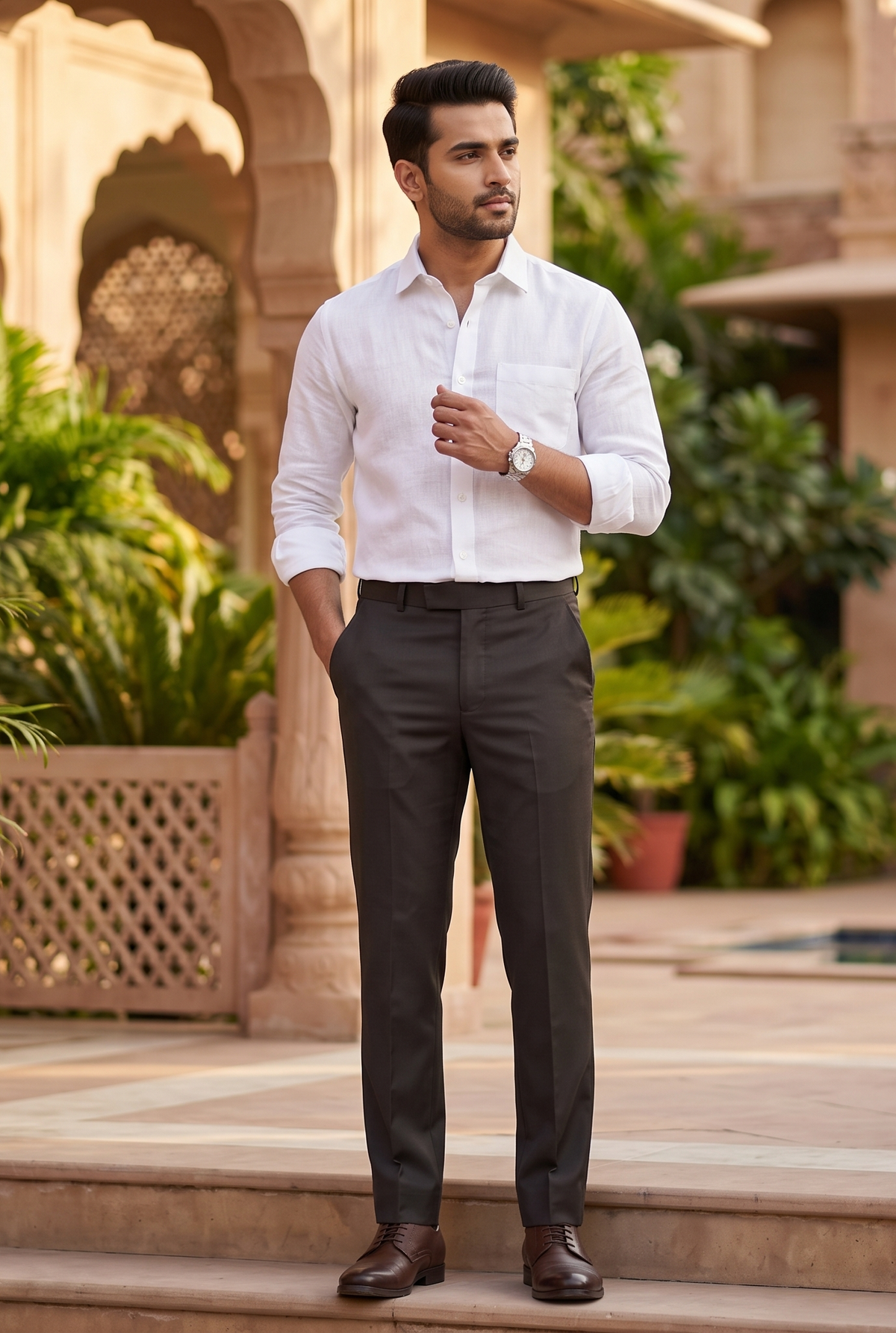 Black Regular Pants-(0005)