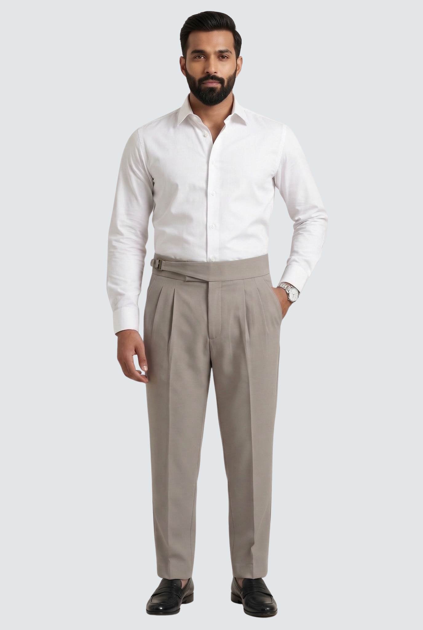 Korean Casual Grey Trouser For Men-Soft Fabric Comfort (0001)