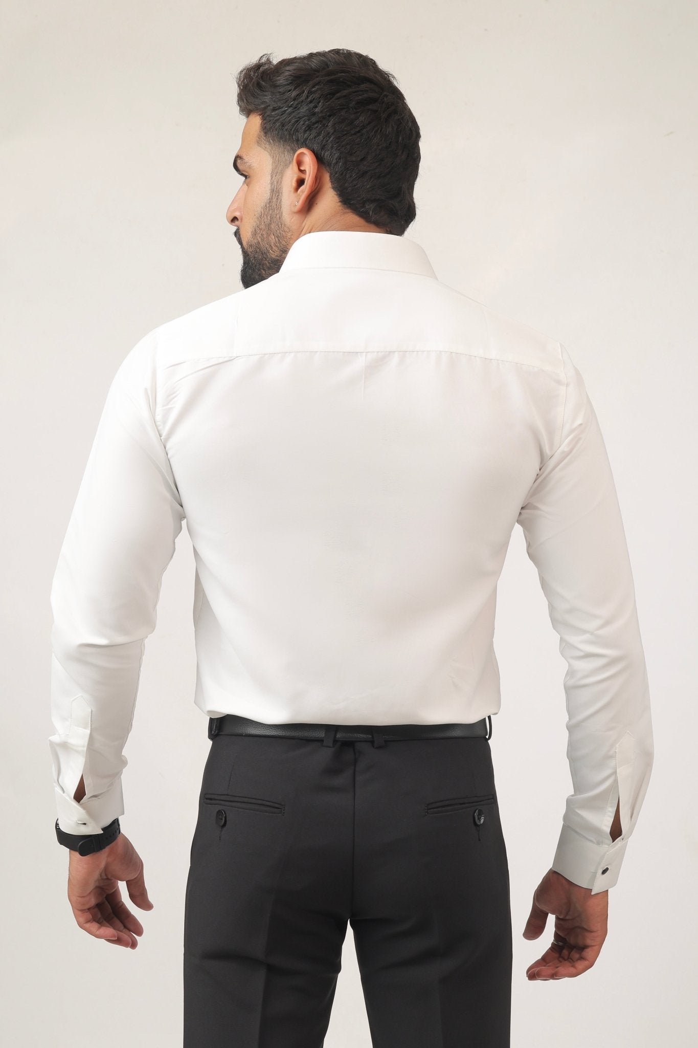 White Cotton Men's Shirt – Timeless Slim Fit Classic - Kites Club