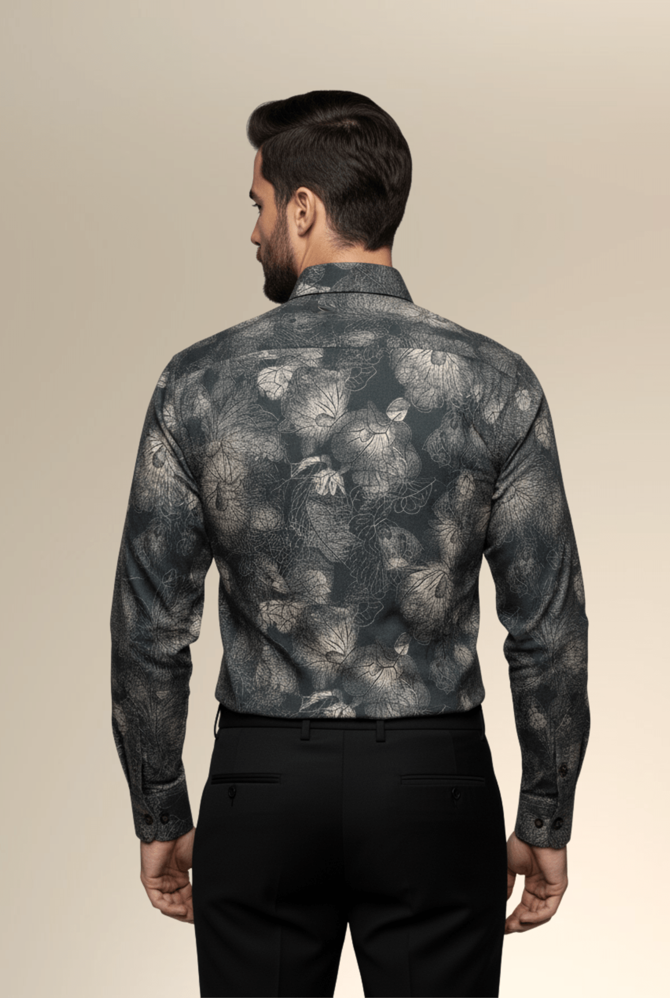 Men’s Digital Floral Printed Shirt – Stylish Full Sleeve Casual Wear - Kites Club