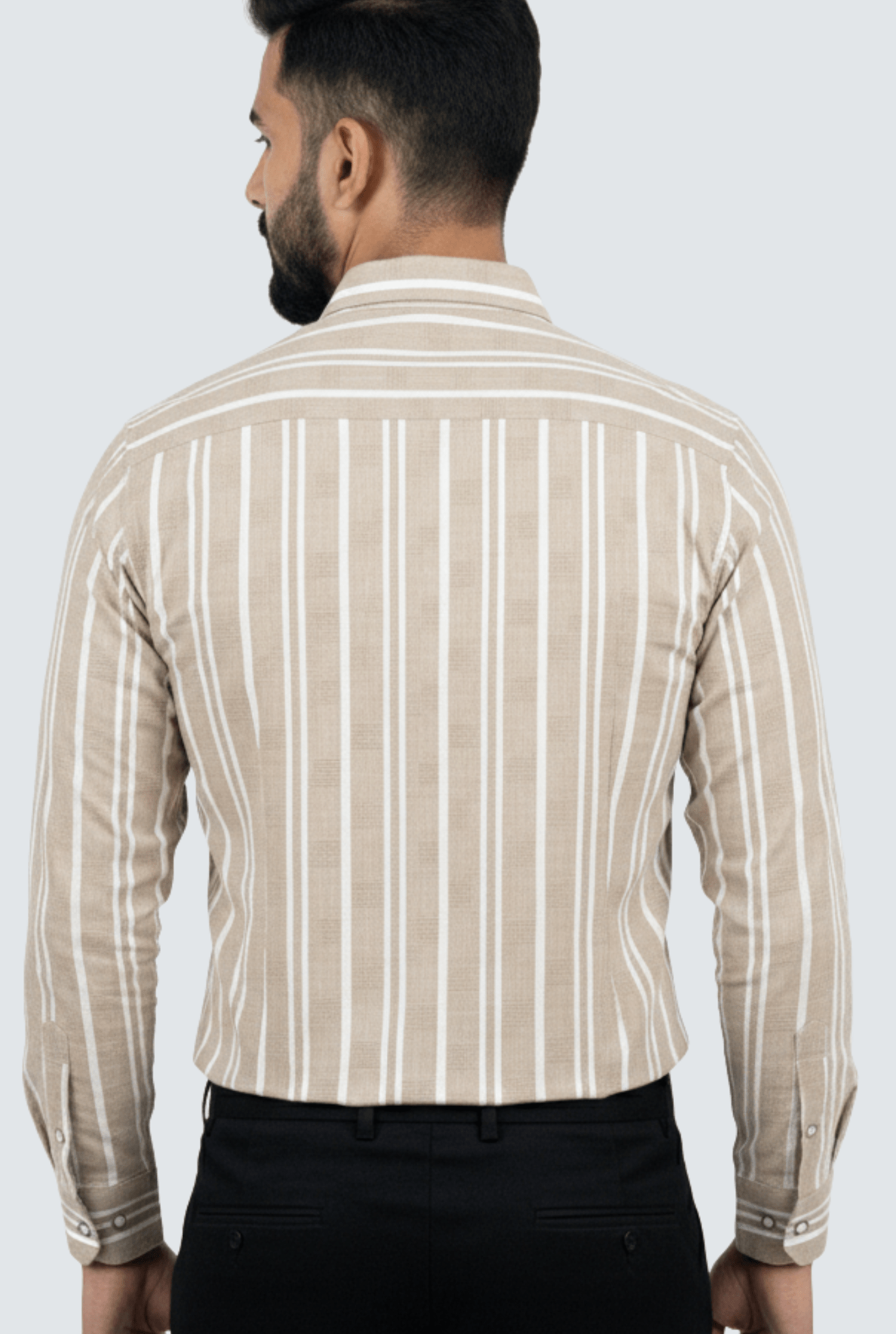 Desert Sand Dobby Stripe Shirt(1787) - KITES CLUB