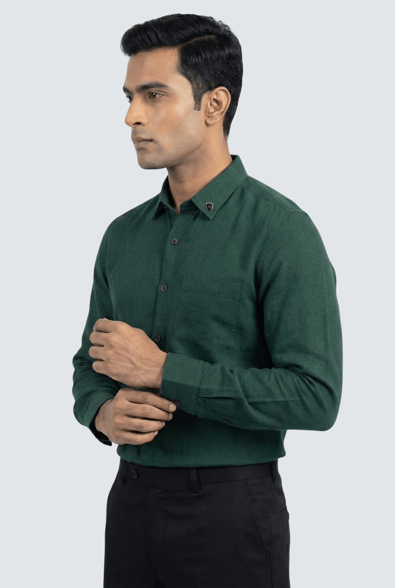 Green Linen Shirt for Men – Lightweight & Breathable Wear - KITES CLUB