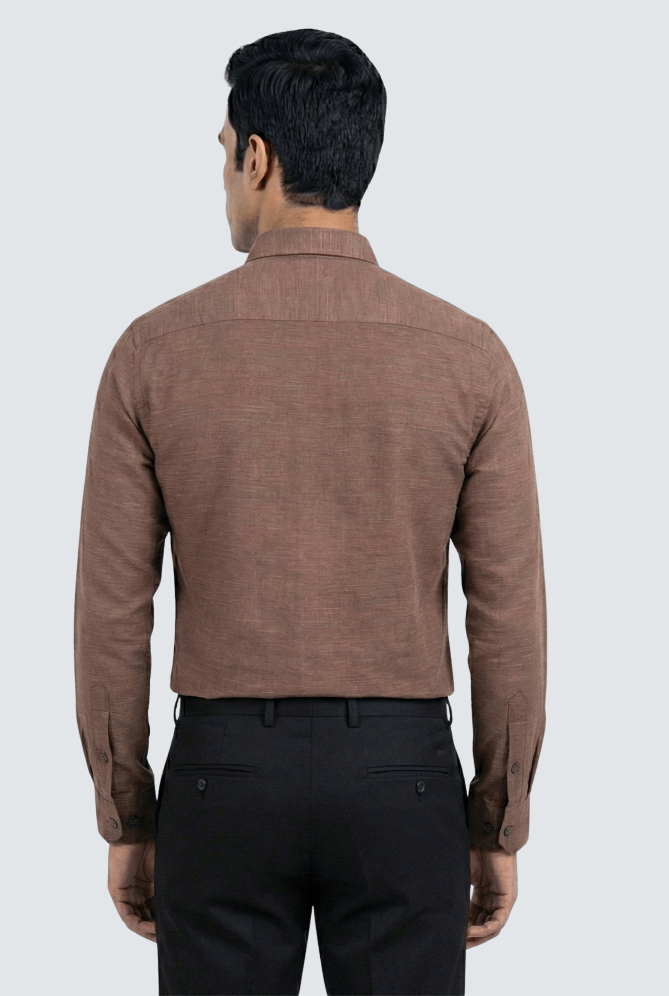 Men’s Brown breathable linen shirt - KITES CLUB