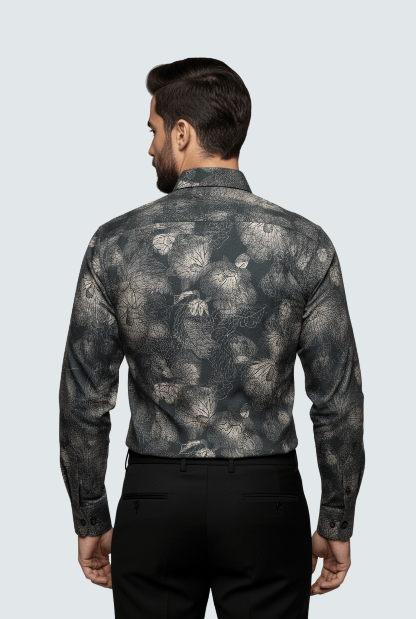 "Men’s Digital Floral Printed Shirt Casual Wear "A - (1712) - KITES CLUB