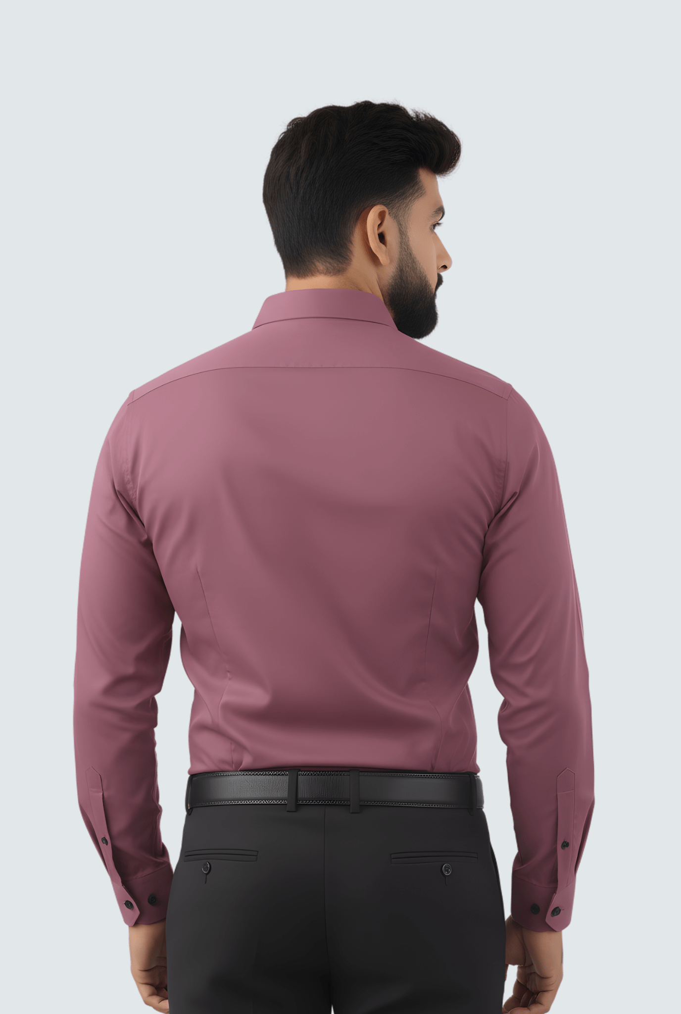 Men’s Lavender Satin Shirt - Premium Shine Fabric A - 847 - KITES CLUB
