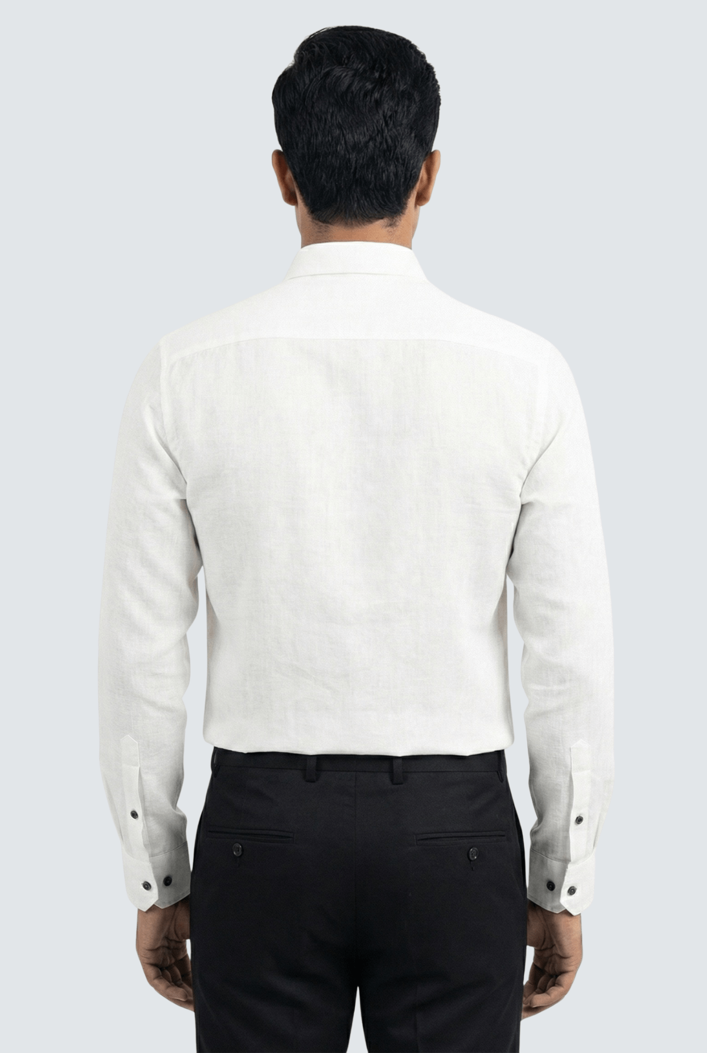 Men’s White Linen Premium Shirt - KITES CLUB