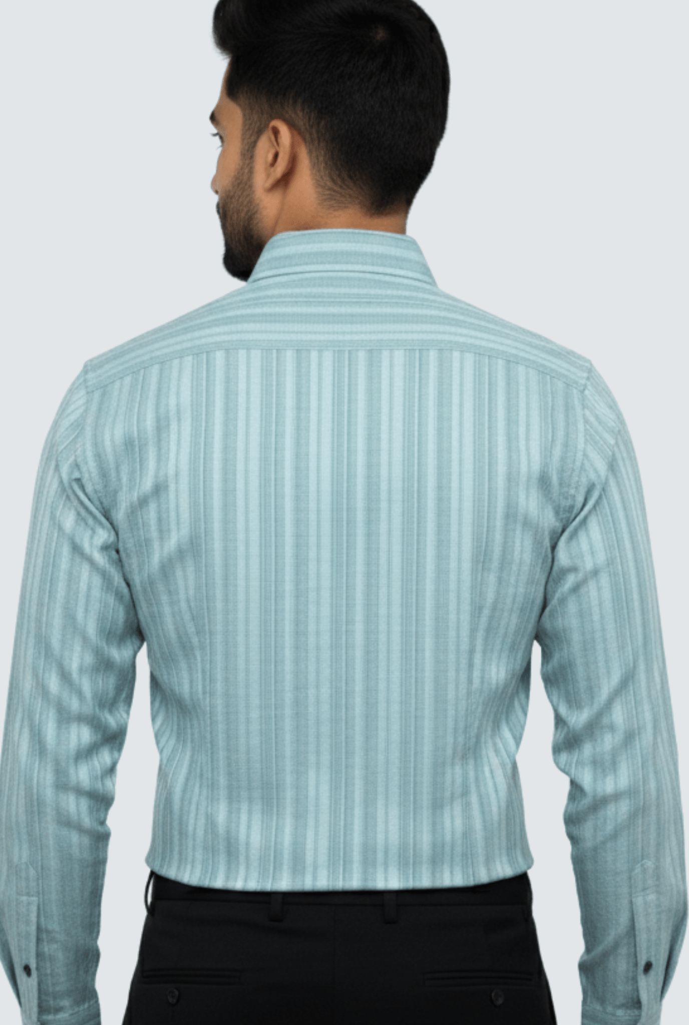 “Mint Aura Self Dobby Textured Formal Shirt” (1737) - KITES CLUB