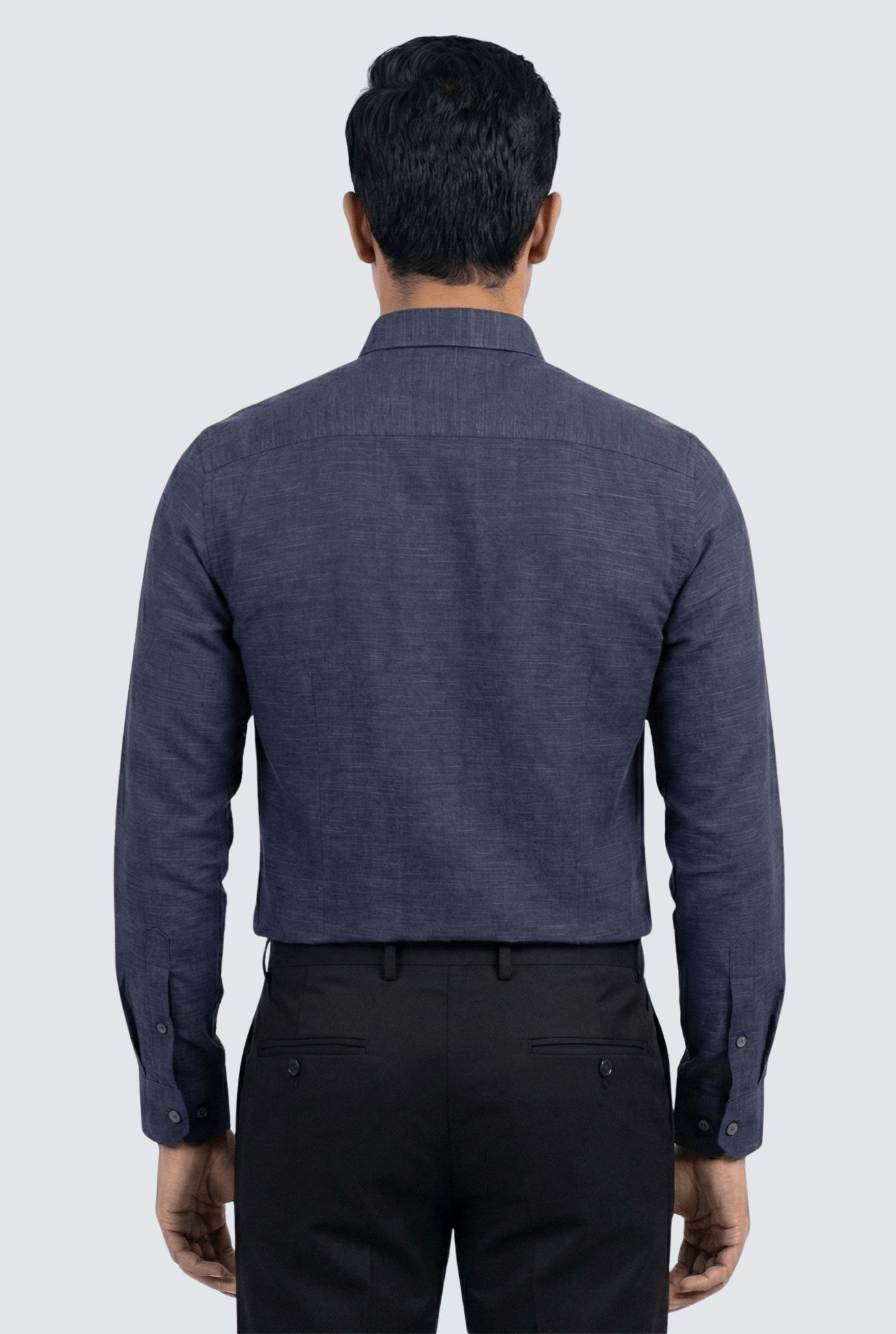 Navy Blue Linen Shirt for Men – Premium Casual Wear - KITES CLUB