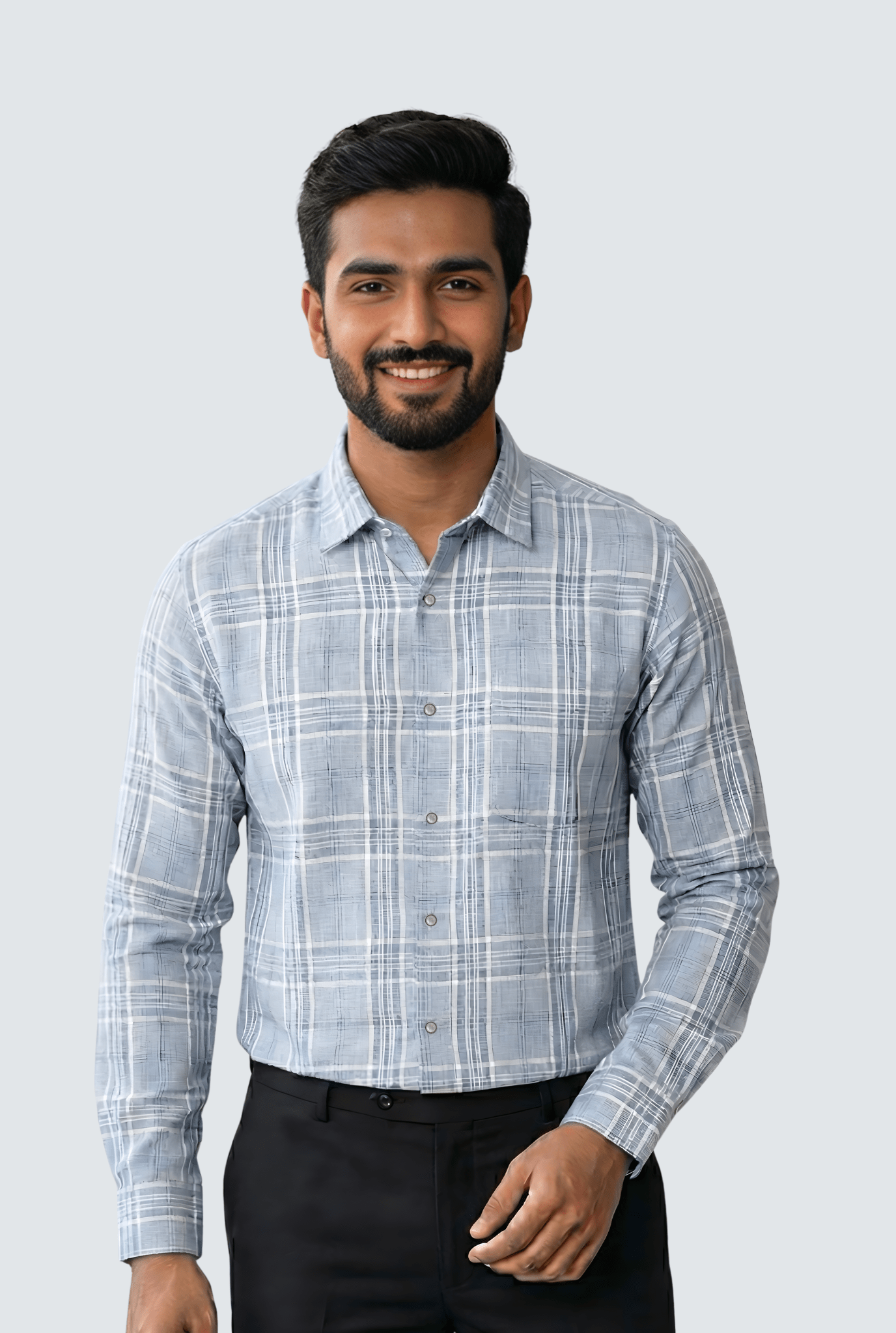 Linen Checks Shirts for Men – Stylish Regular Fit | Kites Club - KITES CLUB
