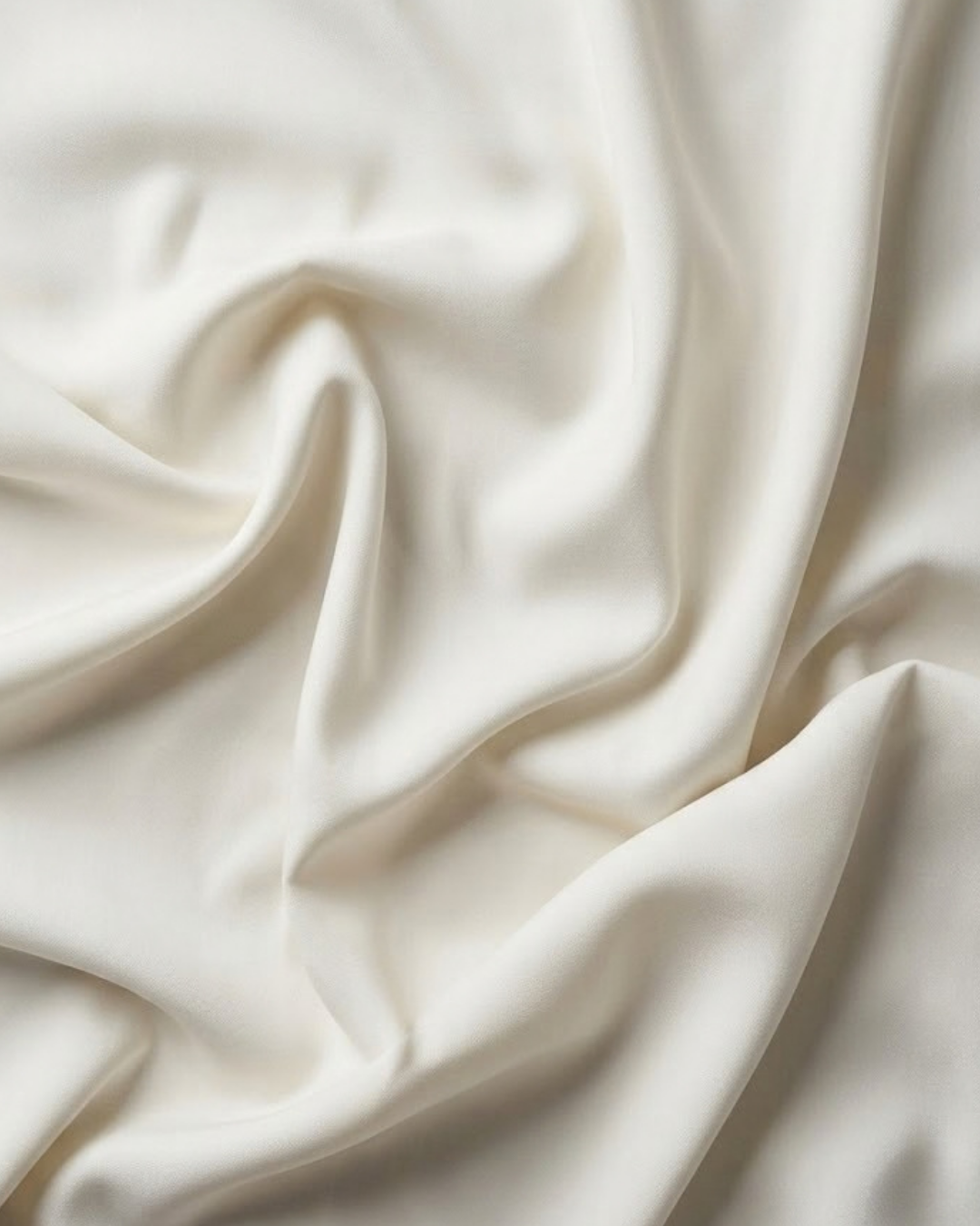 White shirt fabric close-up with smooth, draped texture