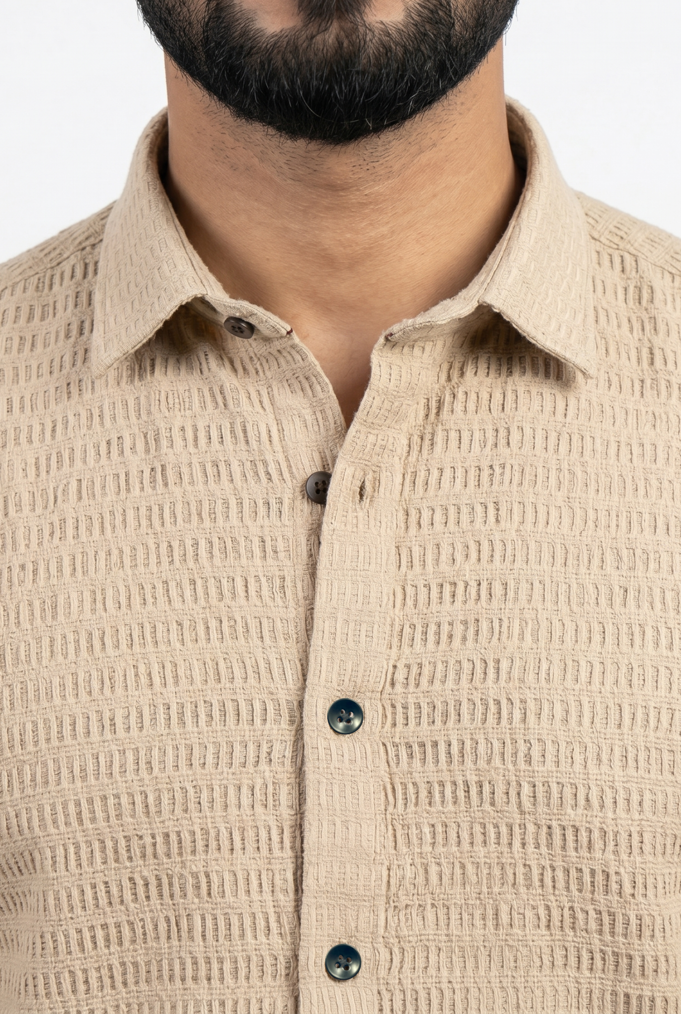 Men’s Trendy Fawn Full Sleeve Shirt- (1868)
