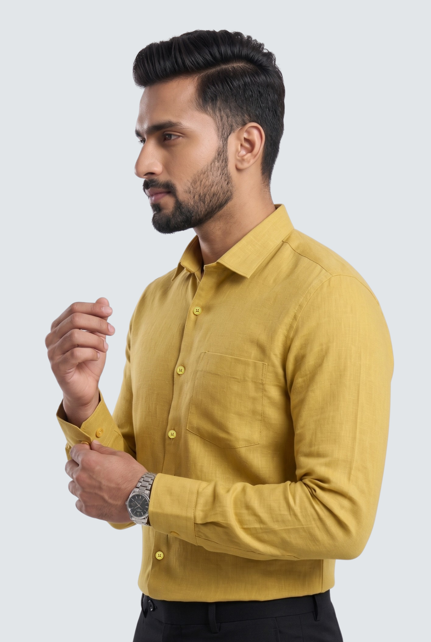 Yellow Linen Shirt-(1923)