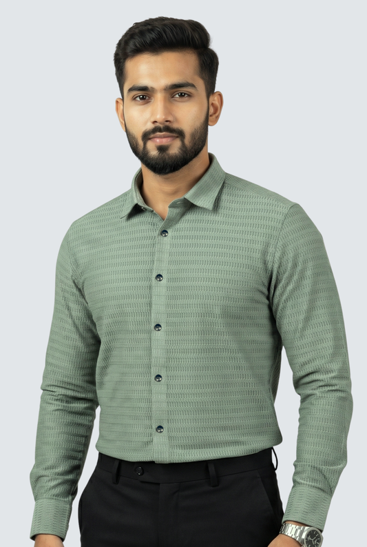 Men’s Trendy Pista Full Sleeve Shirt- (1868)