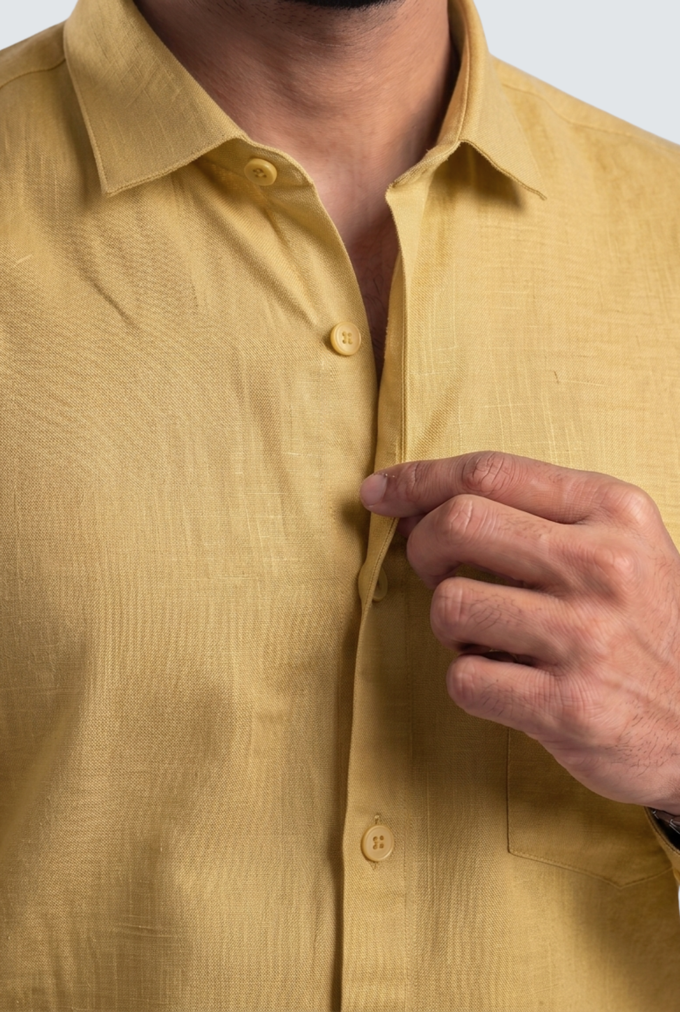 Yellow Linen Shirt-(1923)