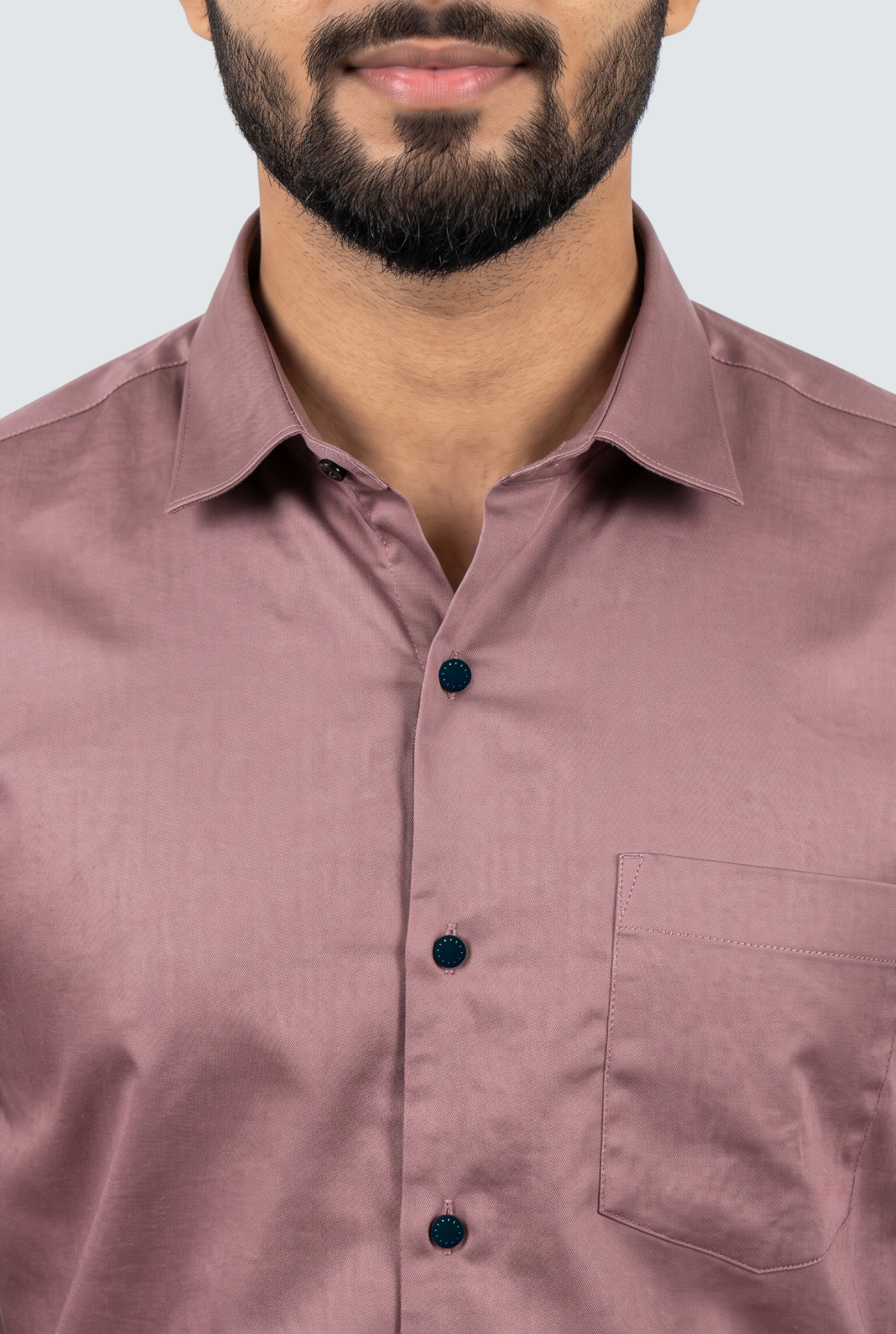 Men's Pitch Premium Cotton Satin Lycra Shirt-(CR-1)