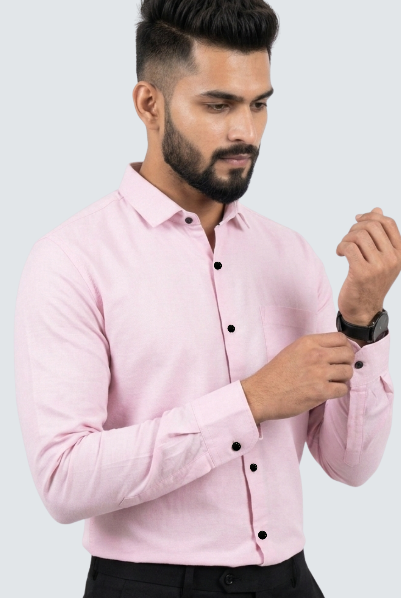 Classic Pink Pure Cotton Shirt (1791)