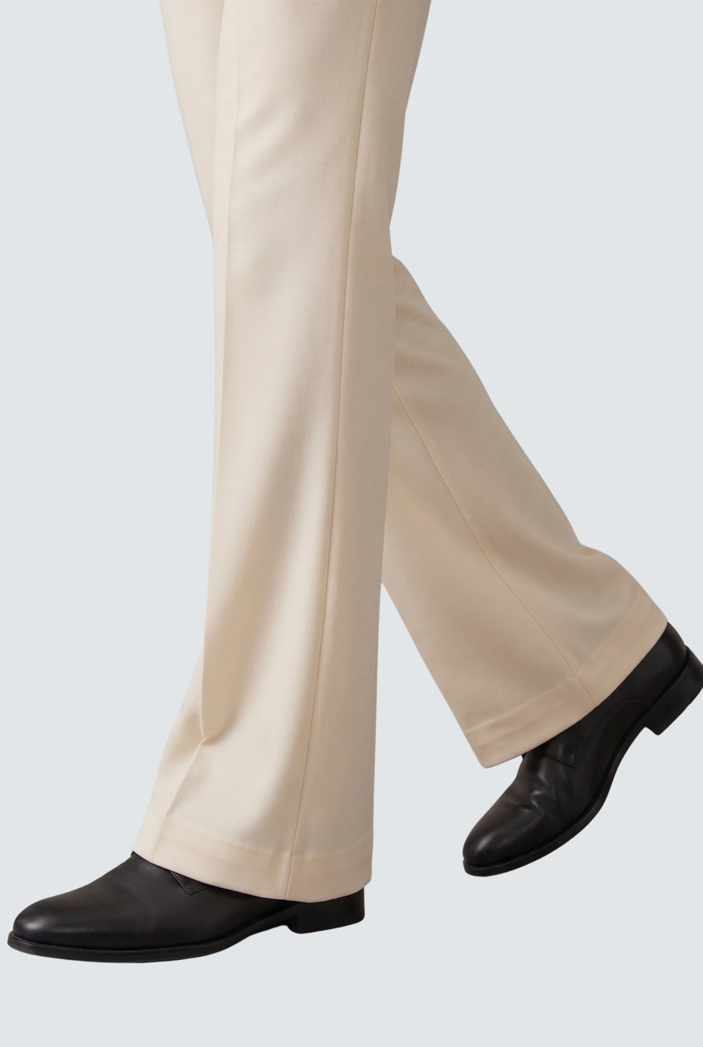Men’s Trendy Cream Korean Bootcut Trouser-(0002)