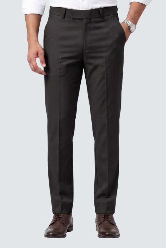 Black Regular Pants-(0005)