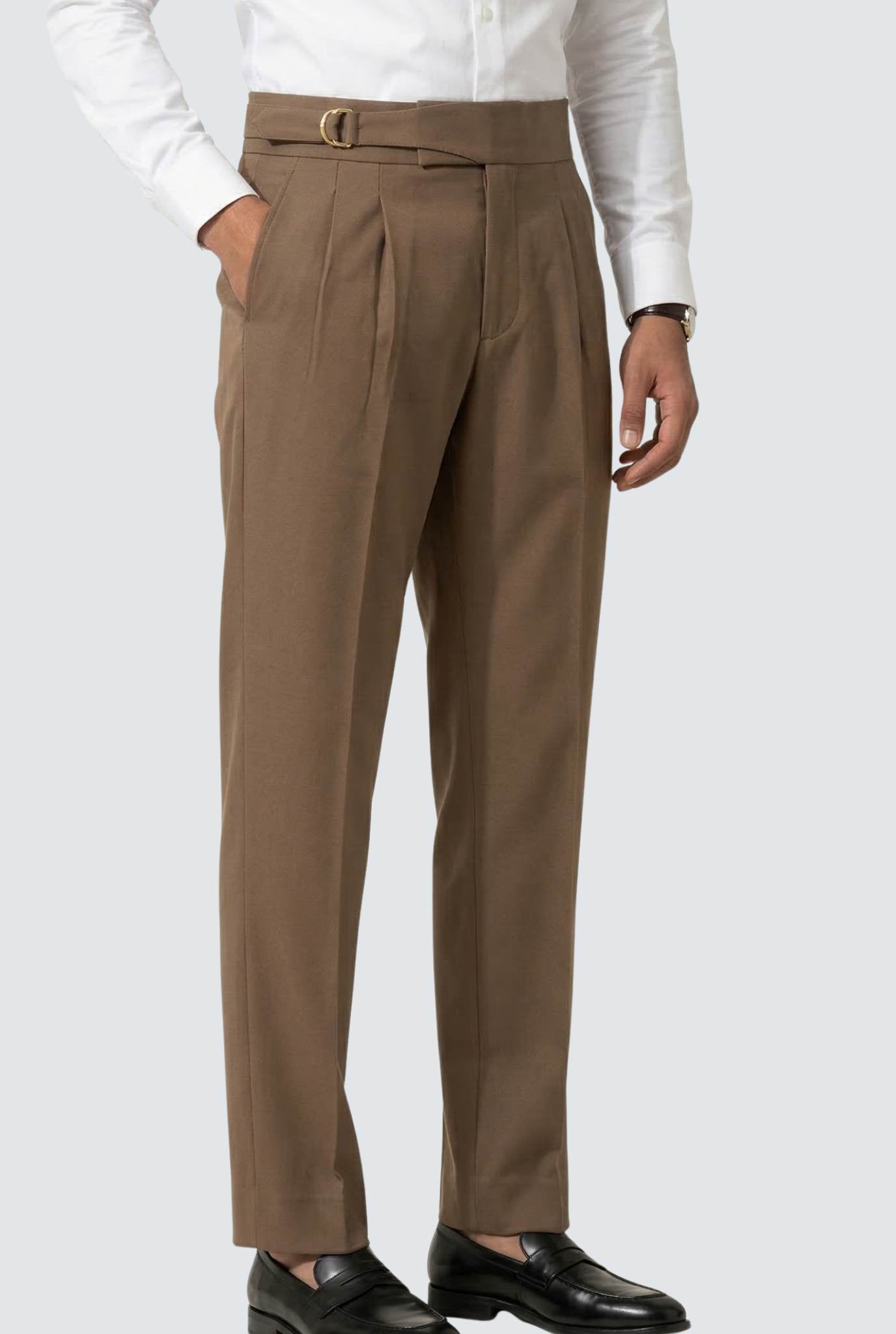 Korean Casual Brown Trouser For Men-Soft Fabric Comfort (0001)
