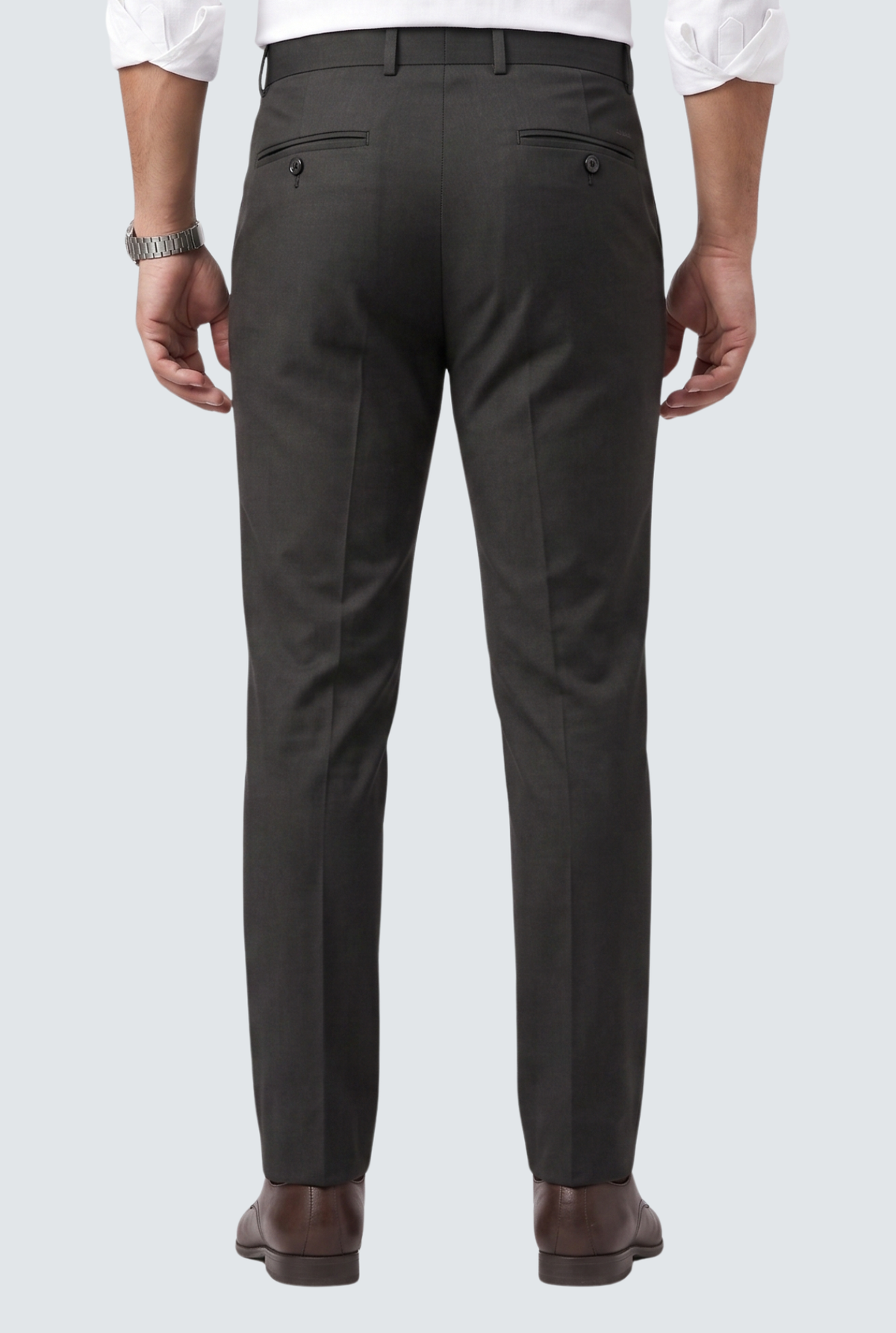 Black Regular Pants-(0005)
