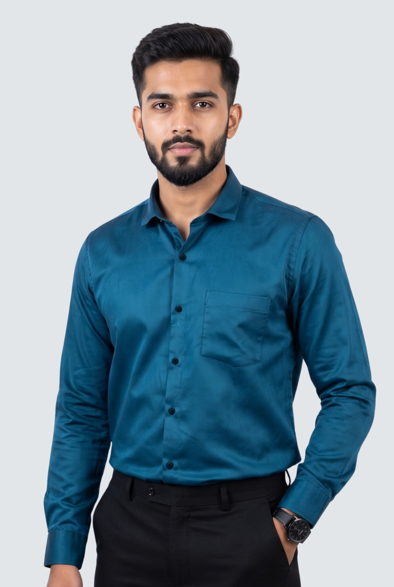Rama Cotton Satin Lycra Shirt-(CR-1)