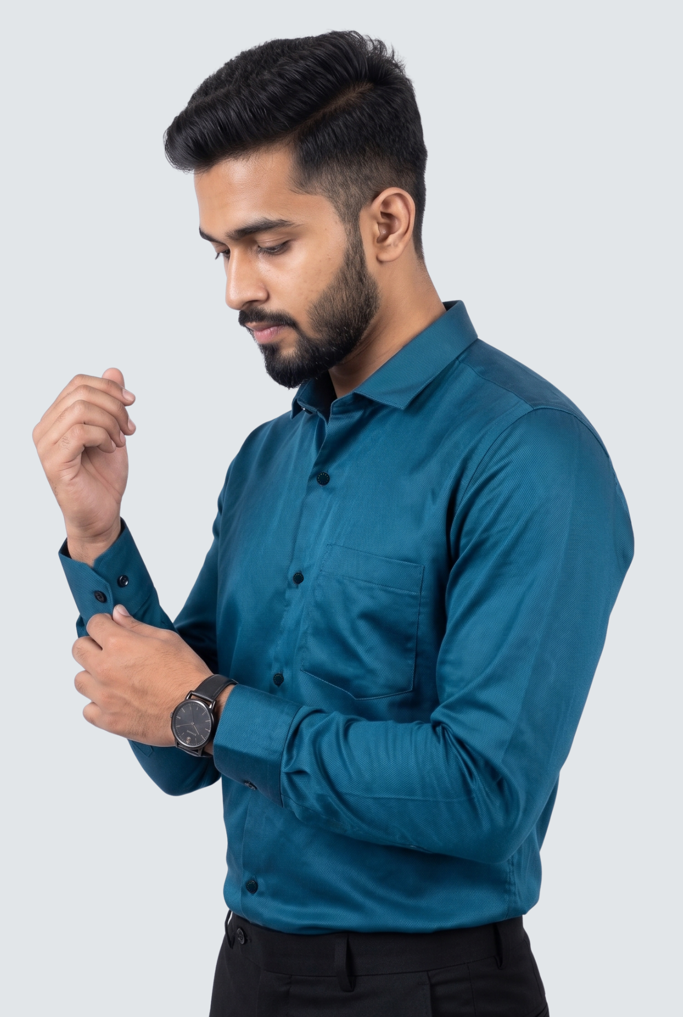 Men's Rama Premium Cotton Satin Lycra Shirt-(CR-1)