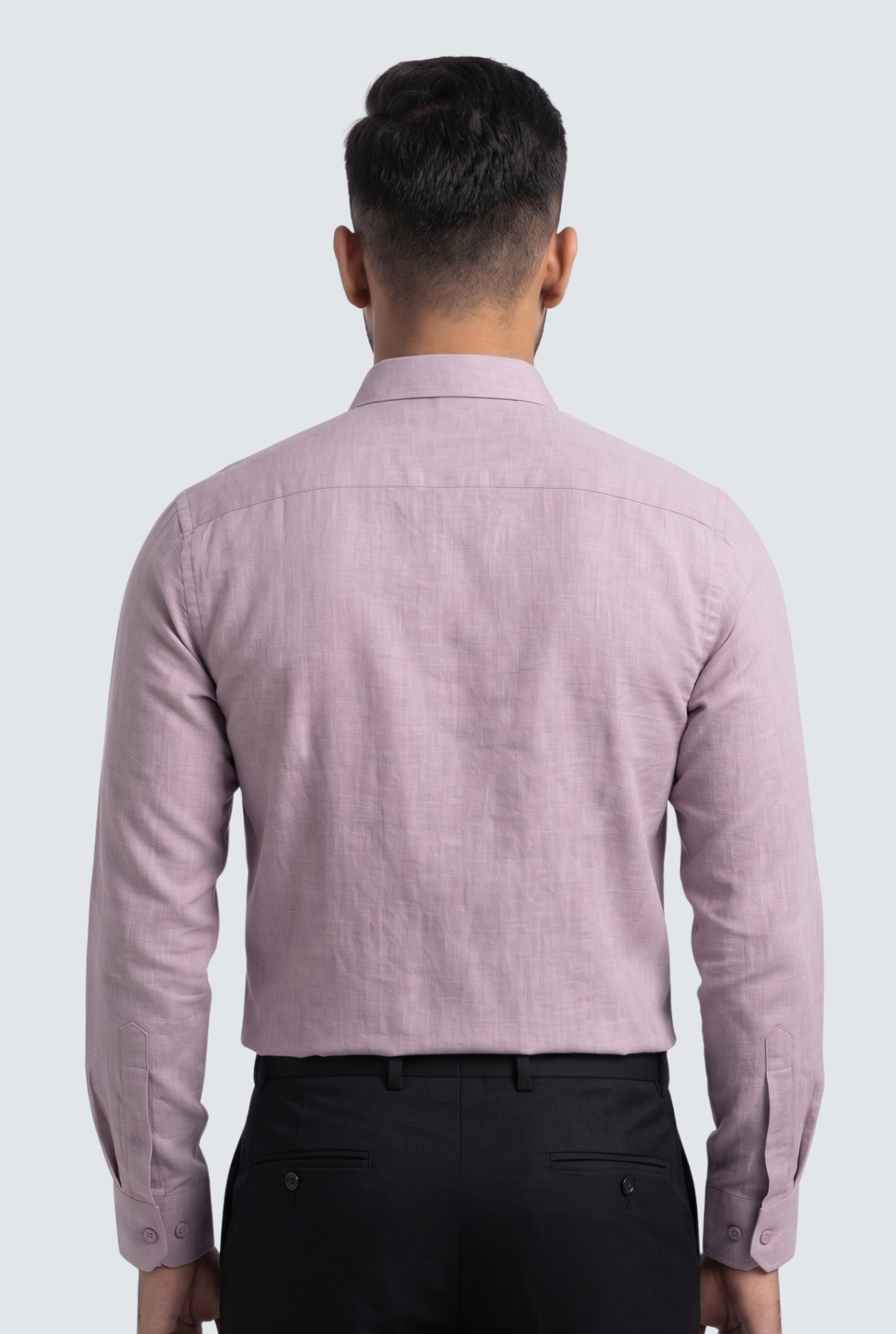 Light Purple Linen Shirt-(1923)