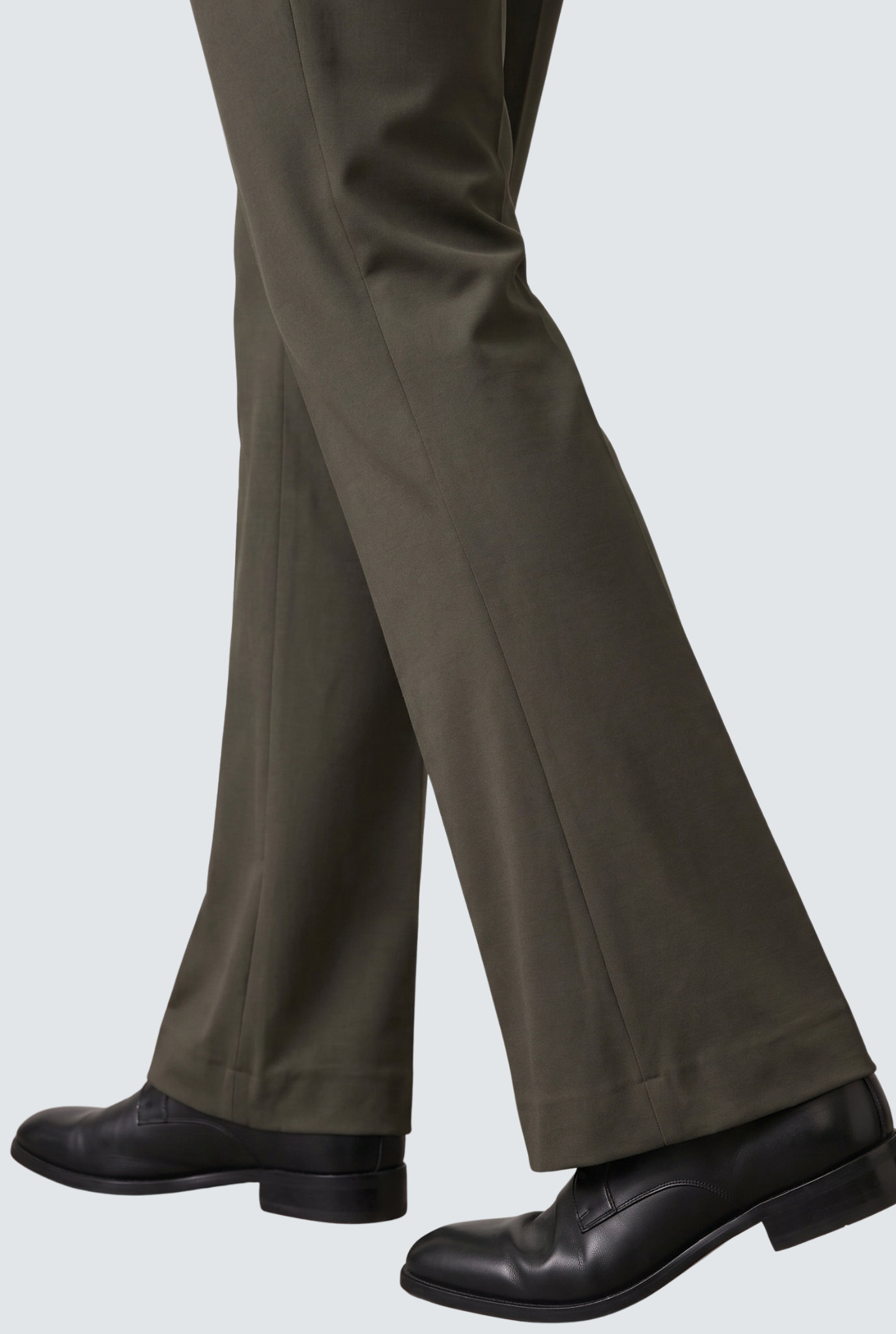 Men’s Trendy Dark Grey Korean Bootcut Trouser-(0002)