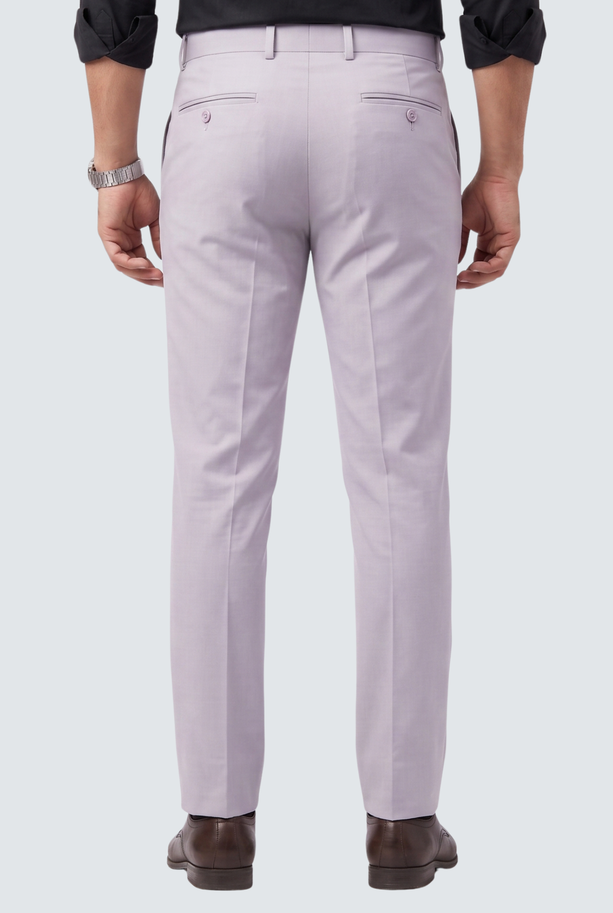 Light Purple Regular Pants-(0005)