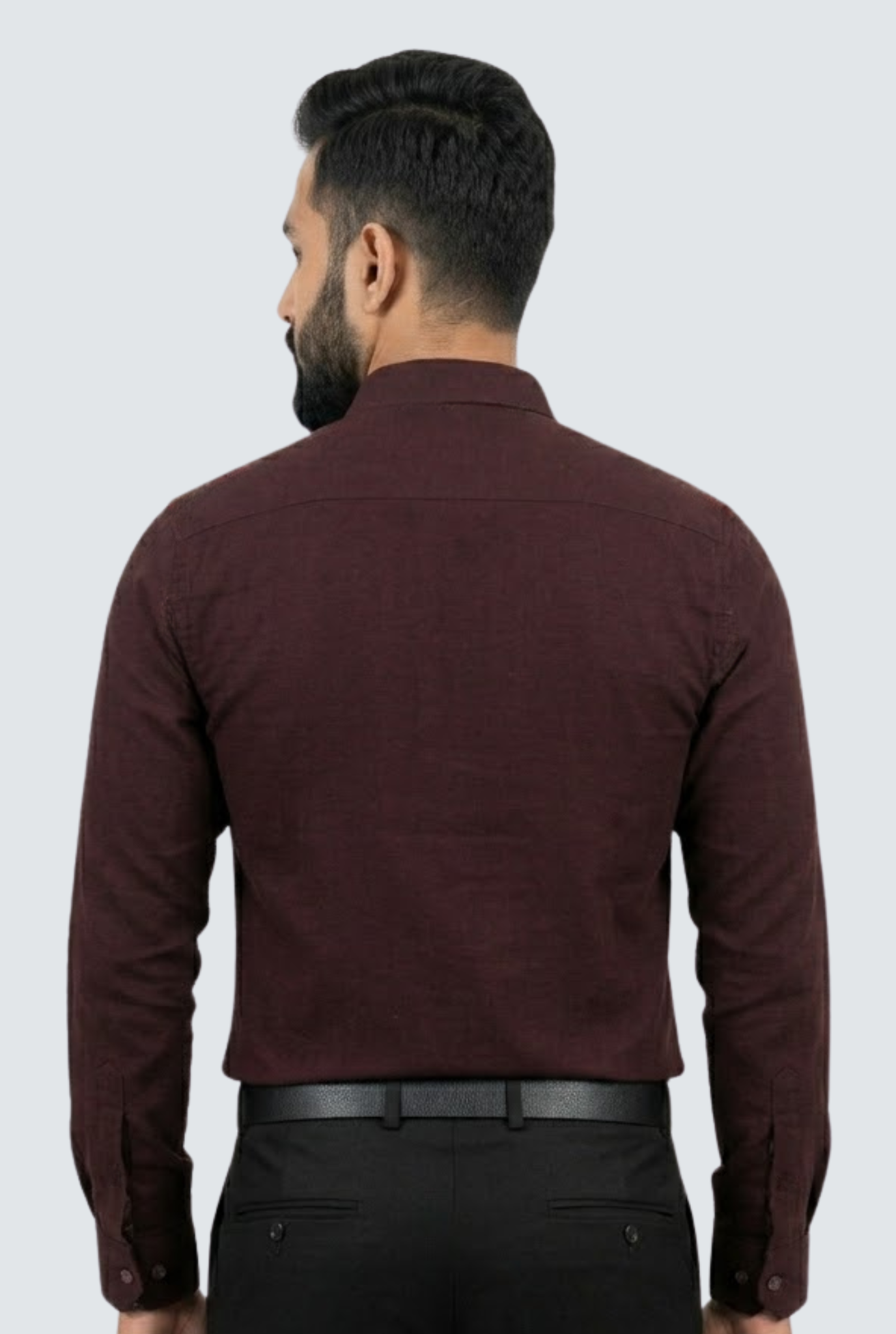 Smart Casual Designer Shirt for Men-Wine(1862)