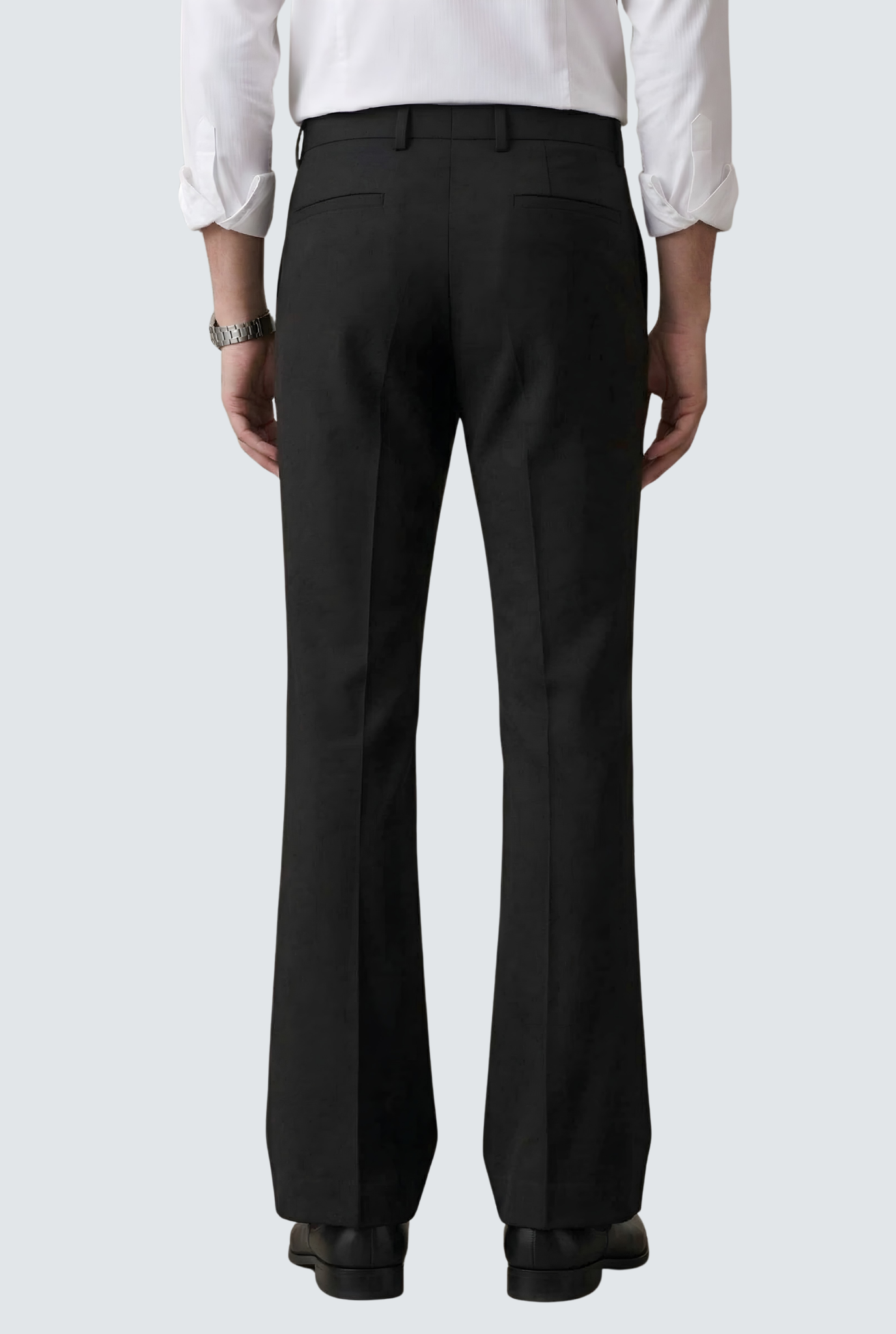 Men’s Trendy Black Korean Bootcut Trouser-(0002)