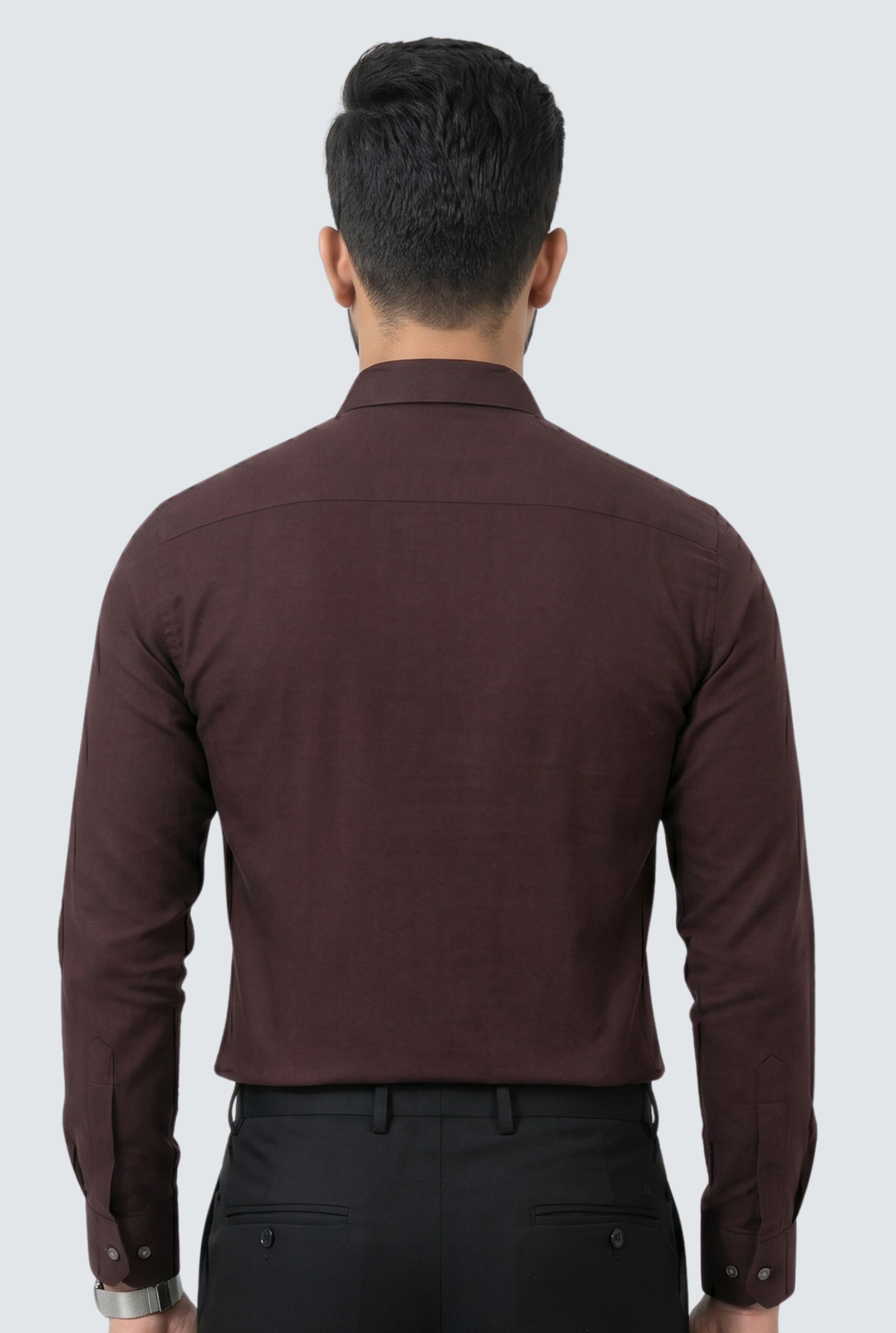 Men's Modern Textured Design Casual Shirt-Mehroon(1844)