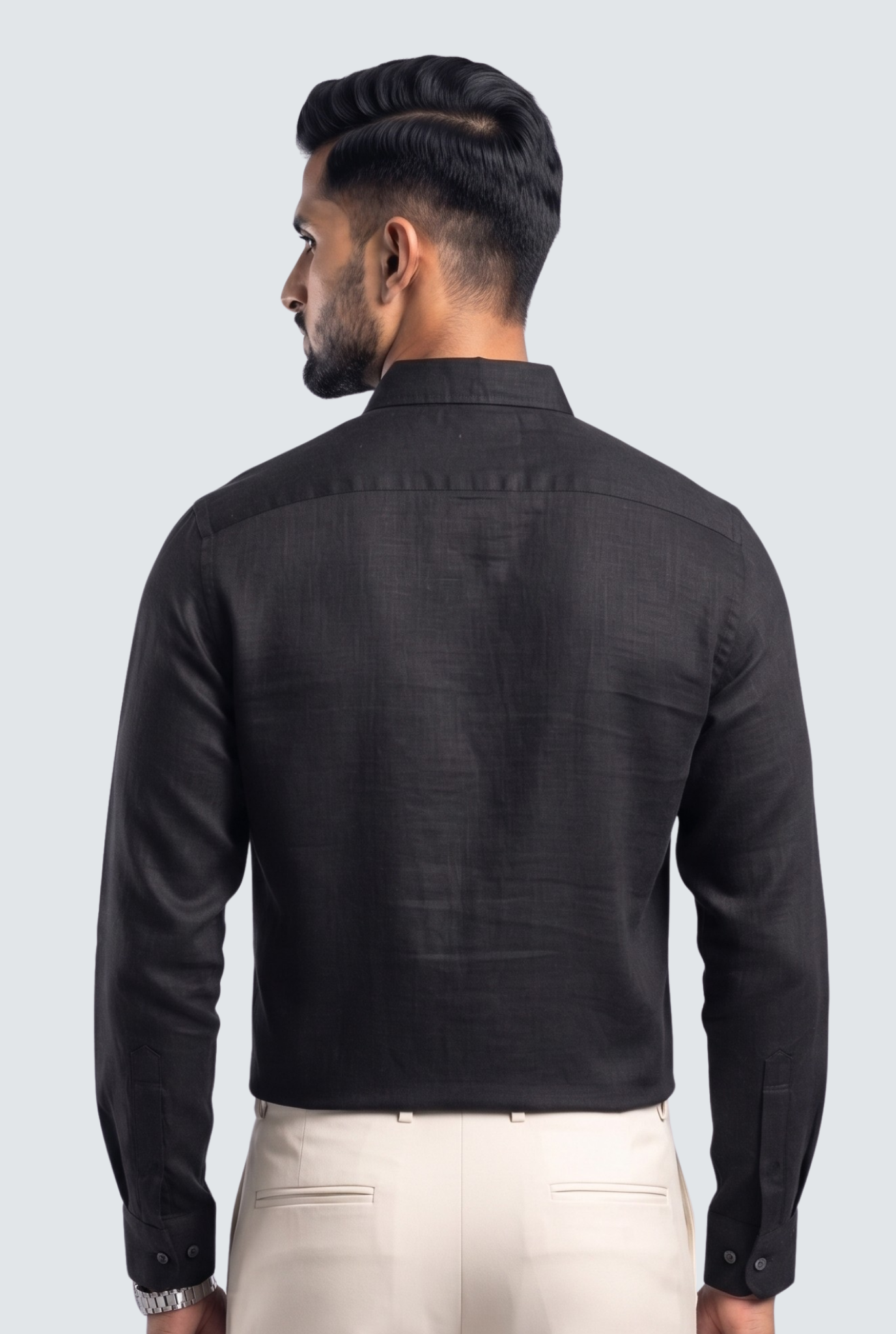 Black Linen Shirt-(1923)