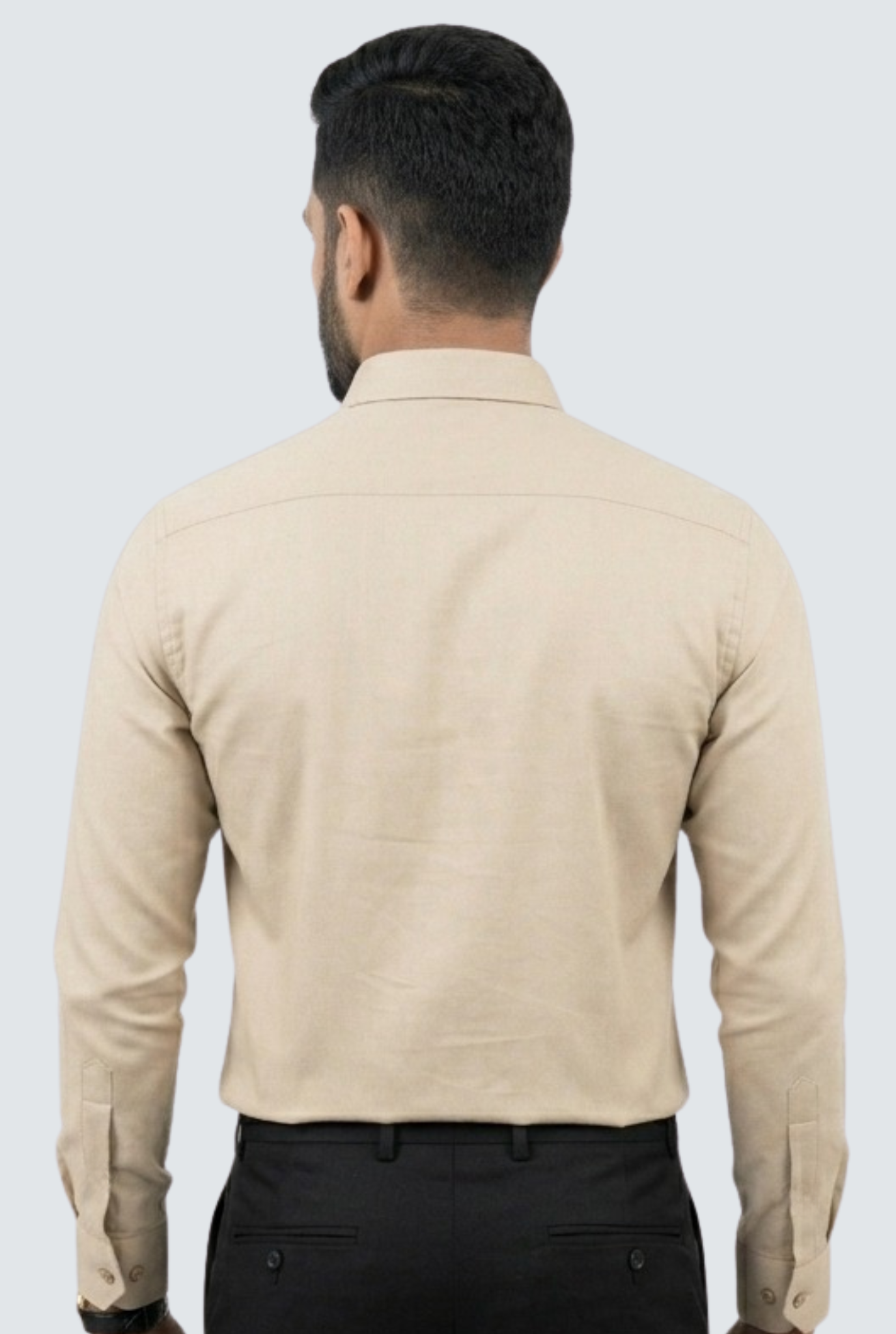 Elegant Designer Shirt for Men – Cream (1835)
