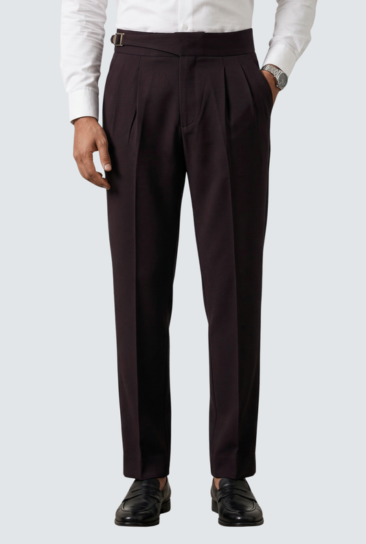 Korean Casual Purple Trouser For Men-Soft Fabric Comfort (0001)