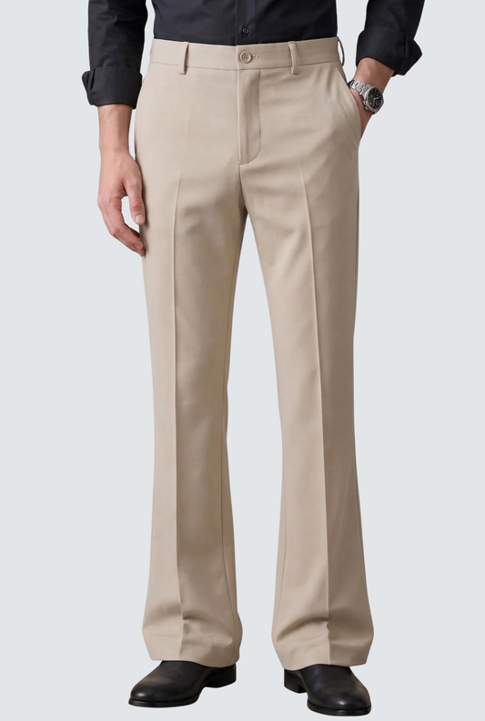 Men’s Trendy Fawn Korean Bootcut Trouser-(0002)