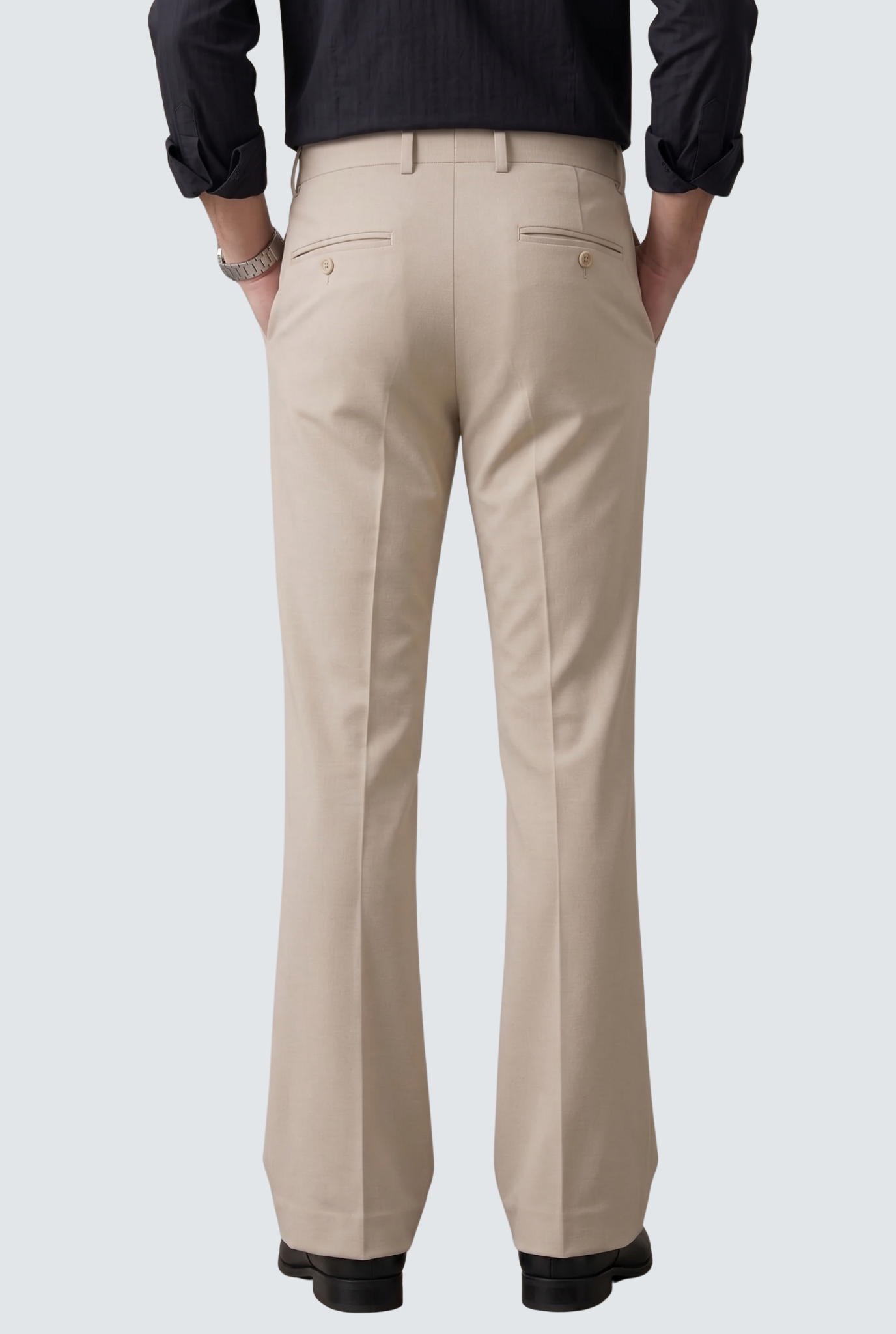 Men’s Trendy Fawn Korean Bootcut Trouser-(0002)
