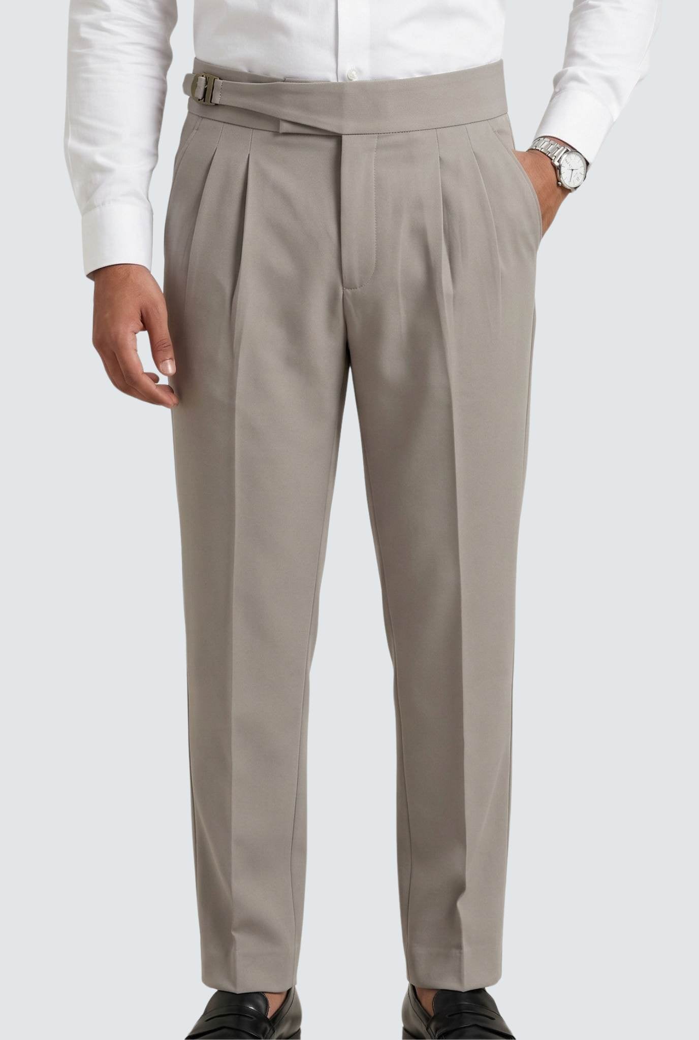 Korean Casual Grey Trouser For Men-Soft Fabric Comfort (0001)