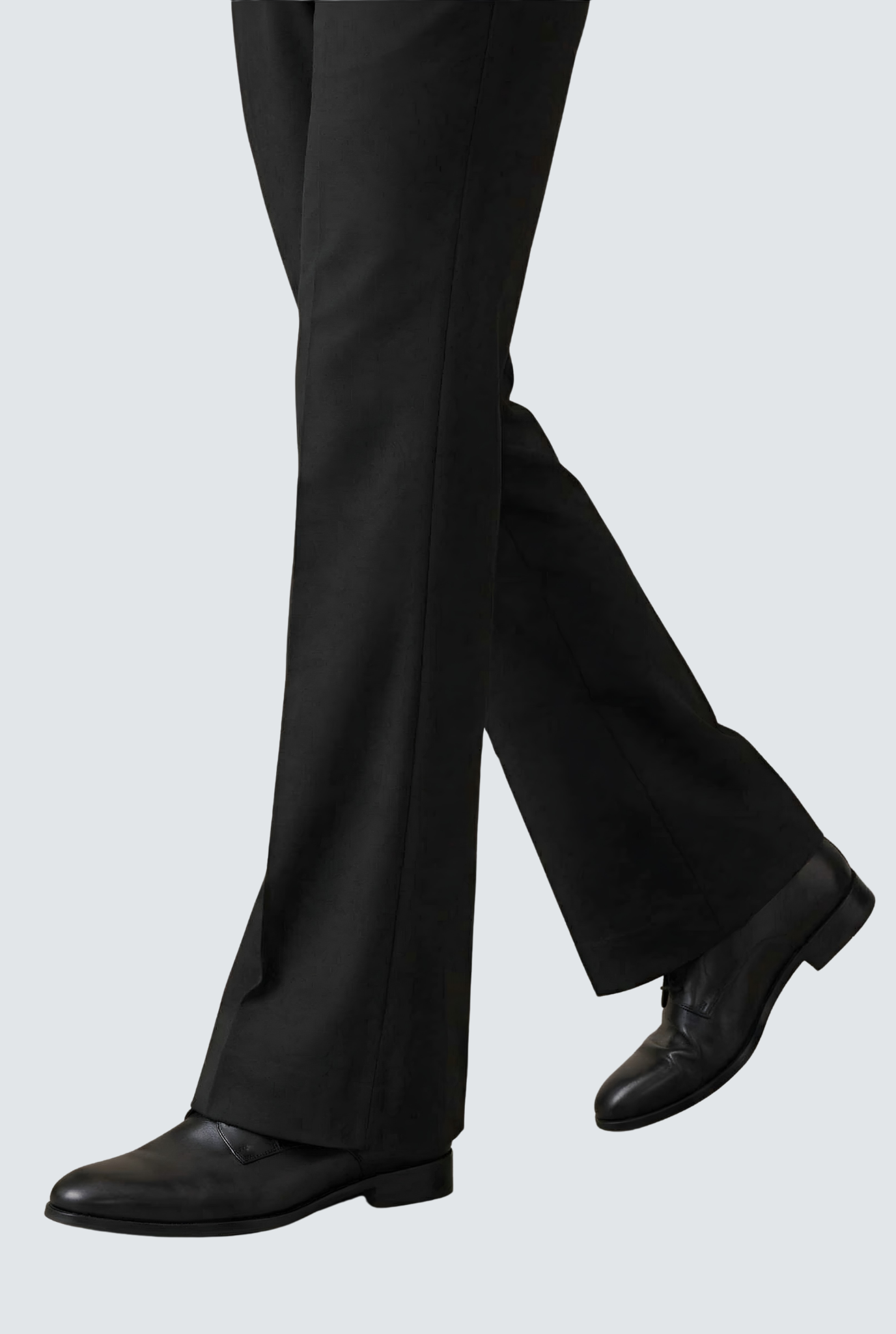 Men’s Trendy Black Korean Bootcut Trouser-(0002)