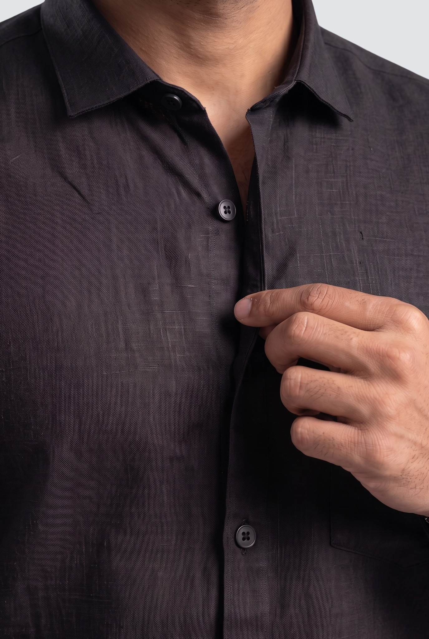 Black Linen Shirt-(1923)