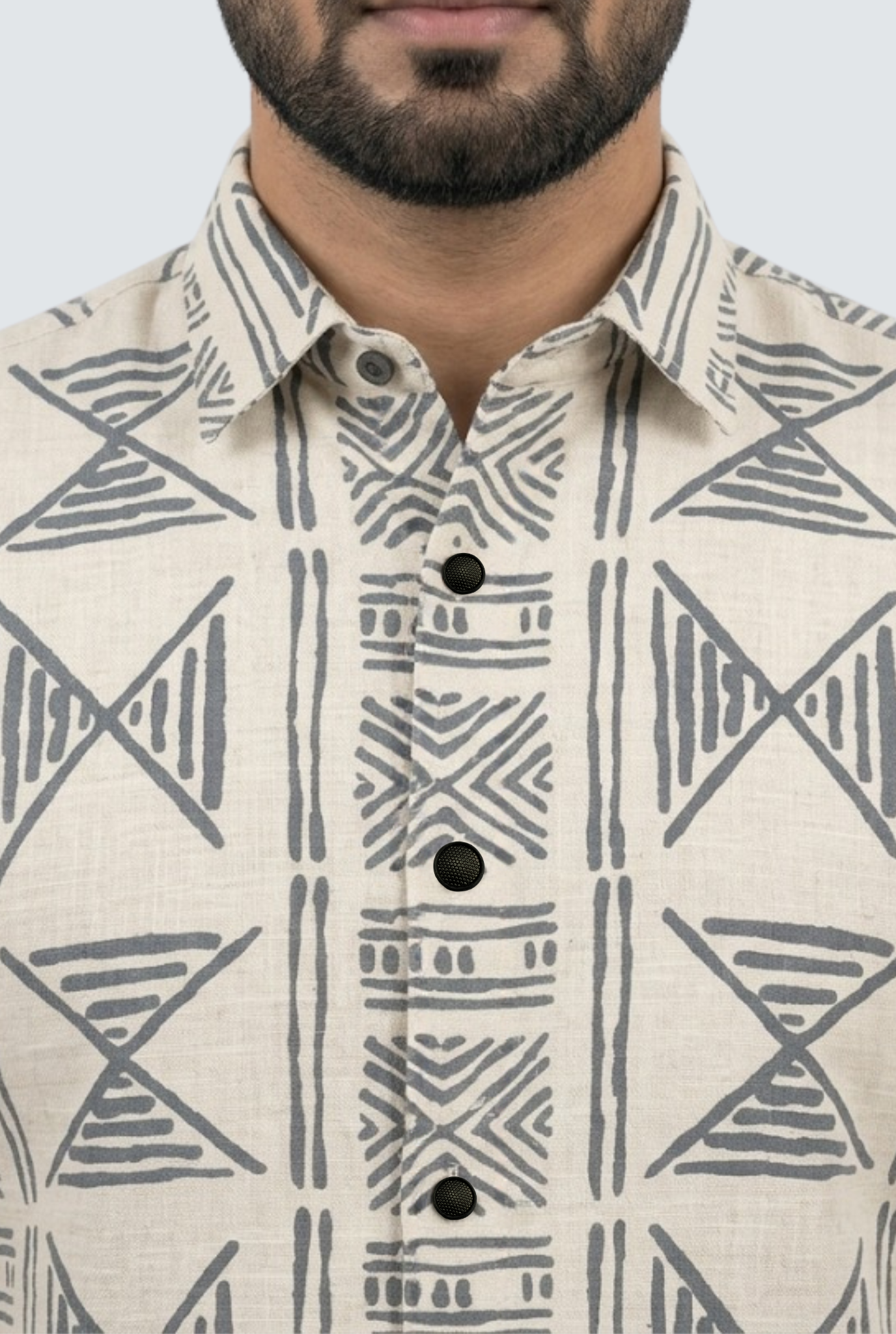 Men’s Everyday Wear Blue Cotton Shirt (1833)