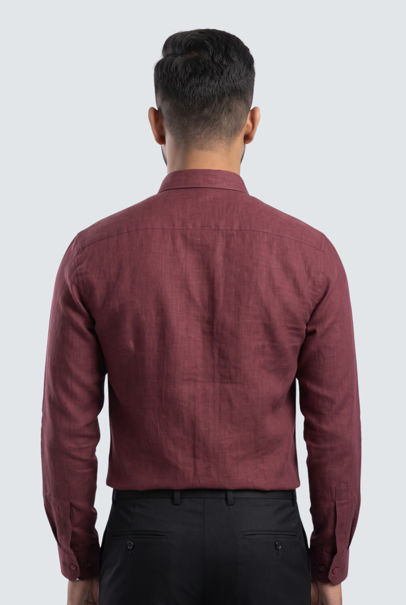 Maroon Linen Shirt-(1923)