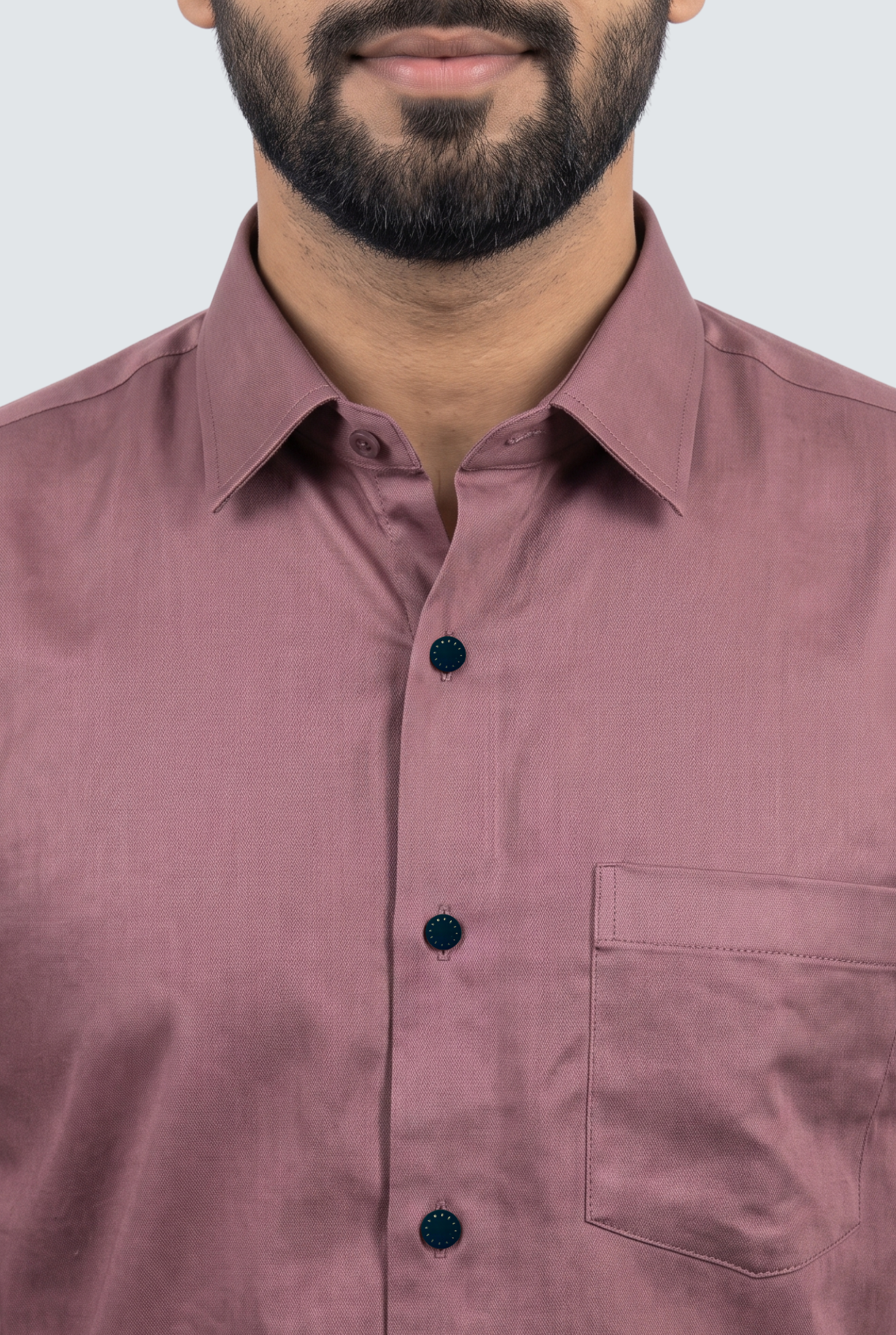 Men's Rust Premium Cotton Satin Lycra Shirt-(CR-1)