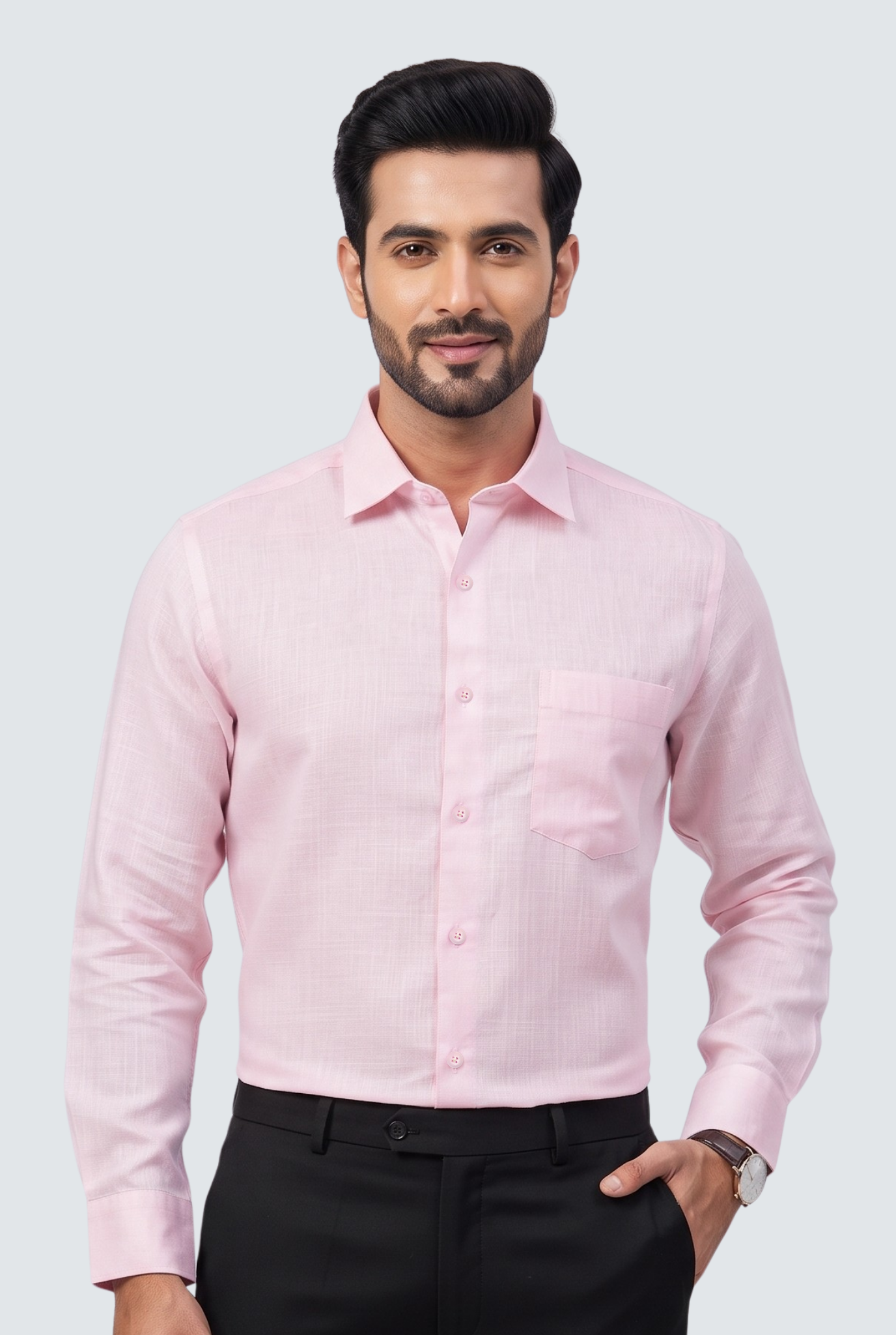 Pink Linen Shirt-(1923)