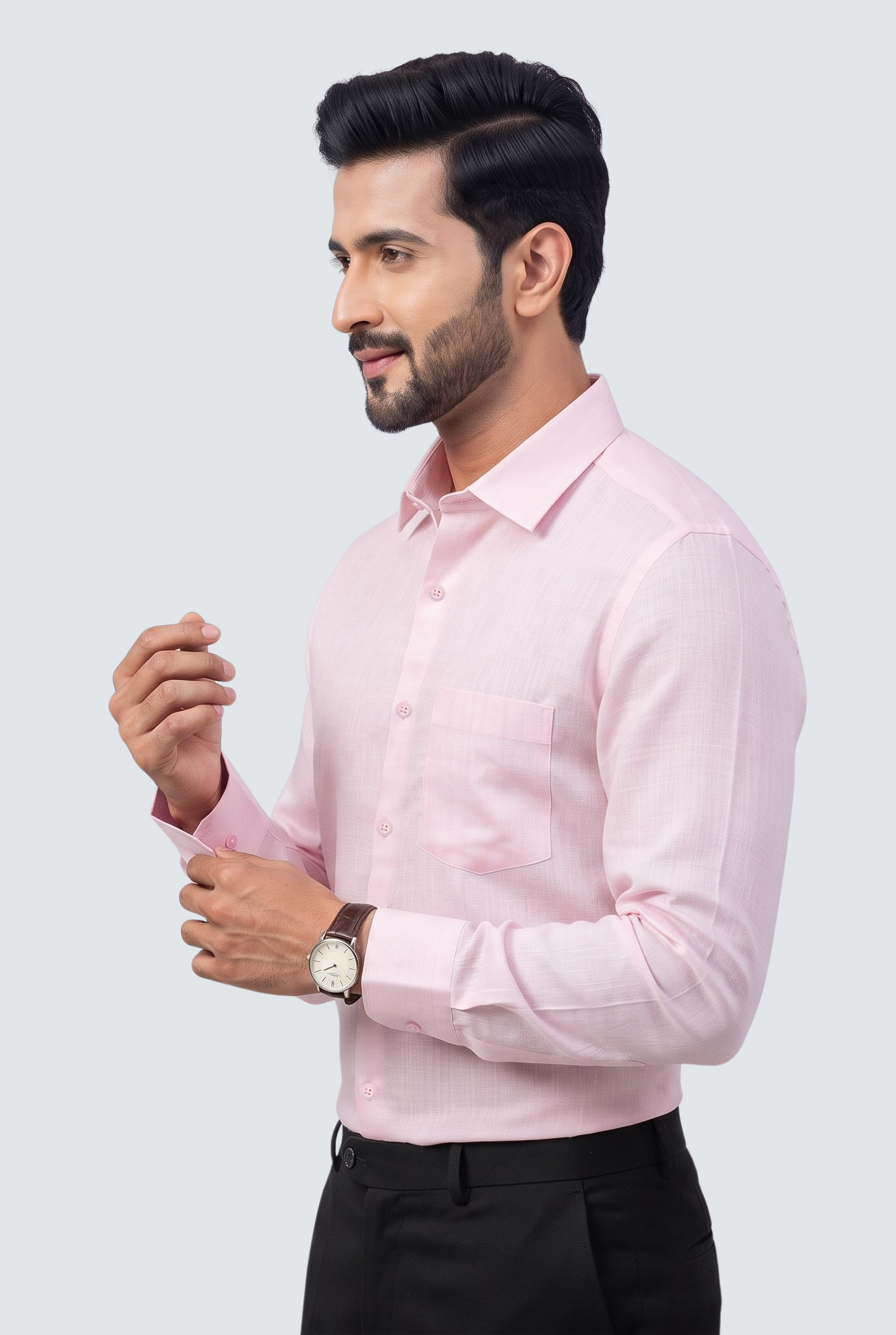 Pink Linen Shirt-(1923)