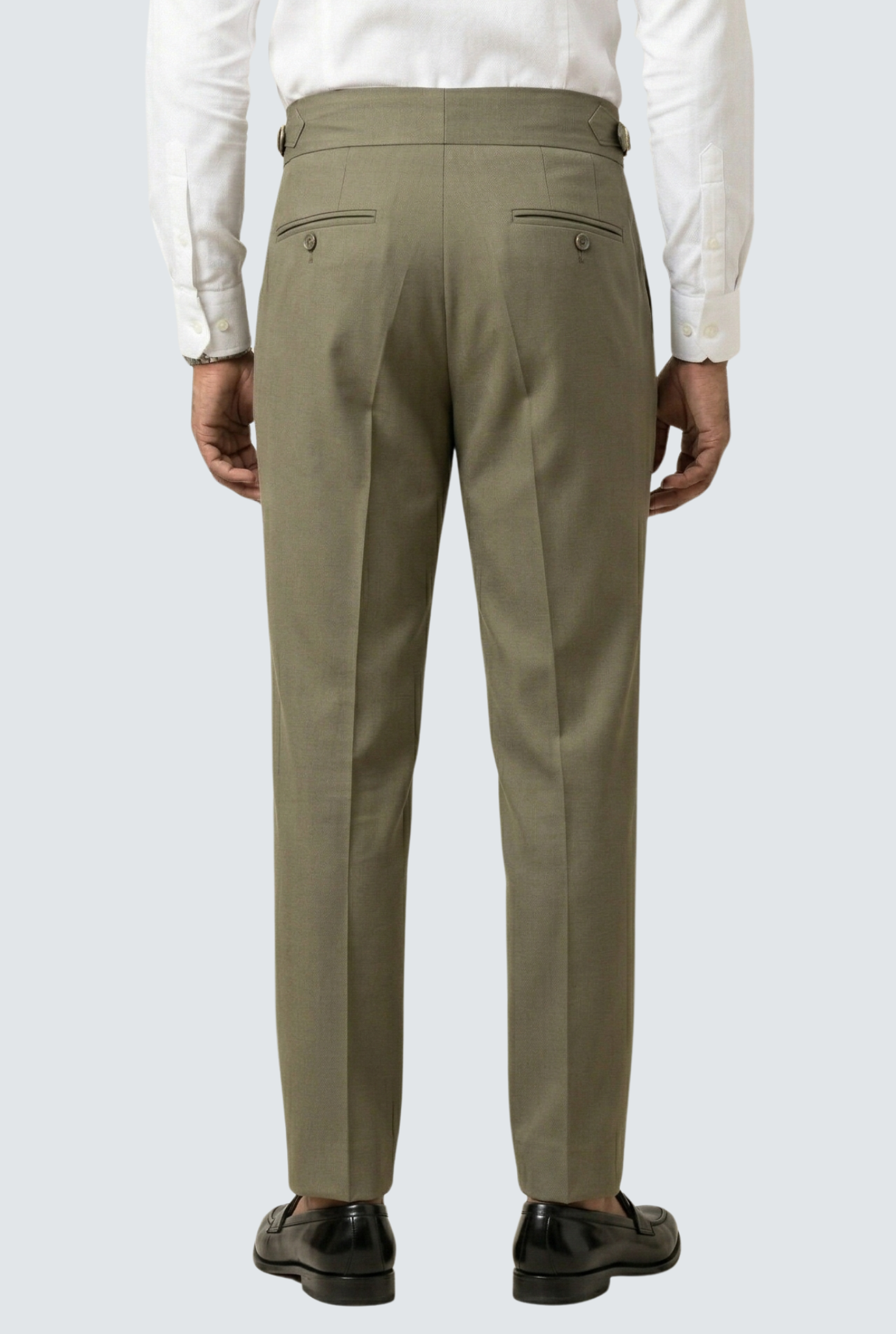 Korean Casual Olive Trouser For Men-Soft Fabric Comfort (0001)