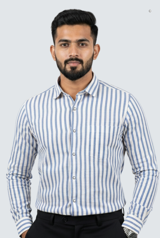 Men’s Waffle Dobby Cotton Shirt (1804)
