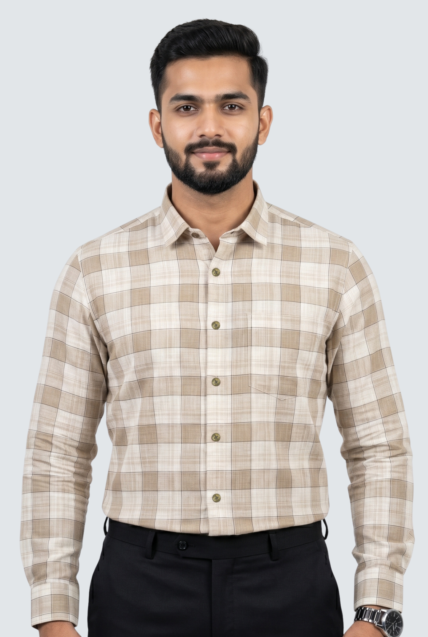 Men’s Fawn Pure Linen Casual Shirt (1864)